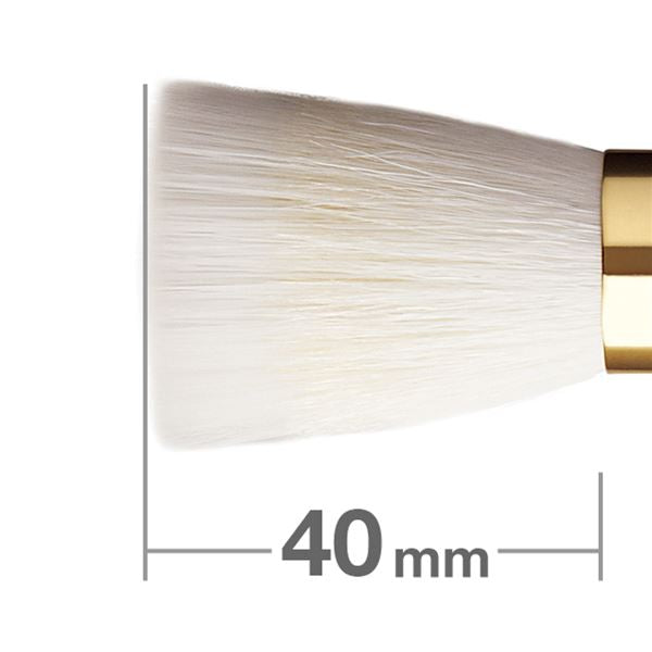 S4001 Premium Powder & Foundation Duo Fiber Brush [HC0007] - Perfect for Flawless Makeup Application & Blending - Ideal for Liquid, Cream, and Powder Foundations