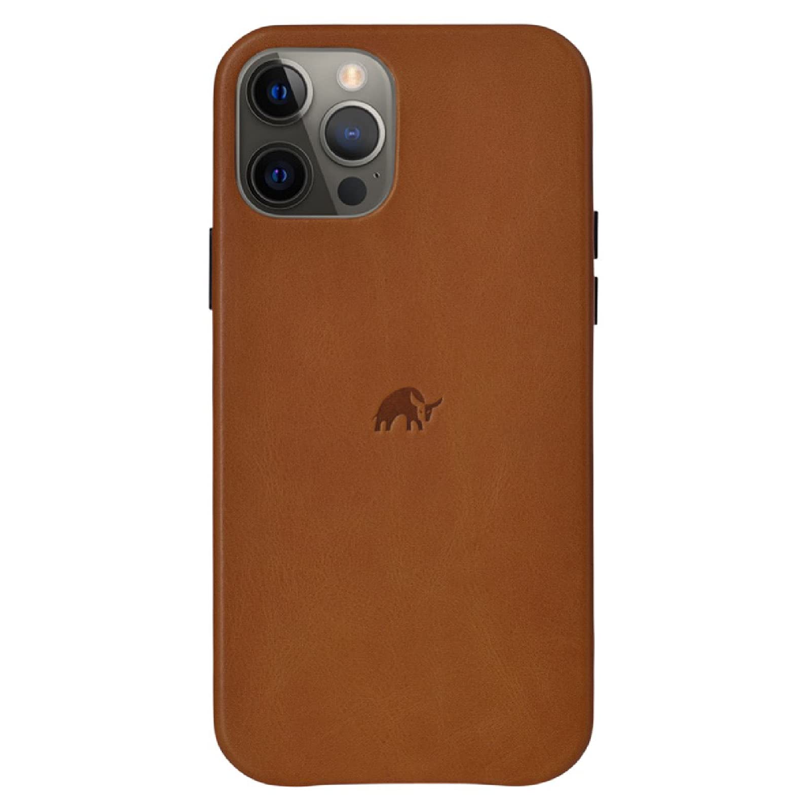Premium Handcrafted Full-Grain Leather iPhone 12 Pro Max Case - Slim Fit, MagSafe Compatible, Natural Patina - Sienna Brown | Perfect for Business Professionals & Luxury Phone Protection