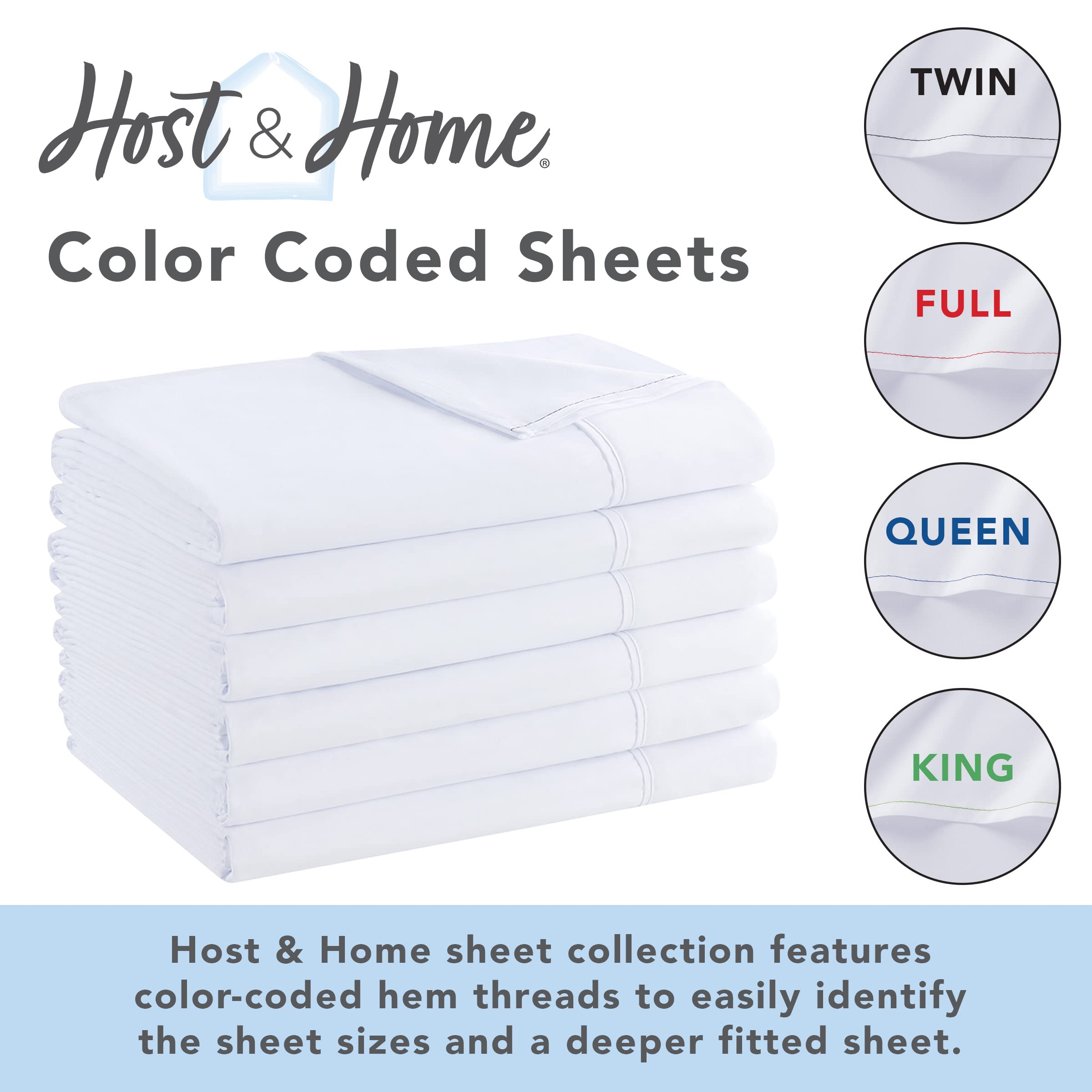Arkwright 6-Pack Twin Flat Sheets - Soft Brushed Microfiber Hypoallergenic Wrinkle-Resistant Top Sheets - White Bedding Essentials for Hotels, Hosts & Home Use - Perfect for Guest Rooms, Vacation Rentals & Dormitories
