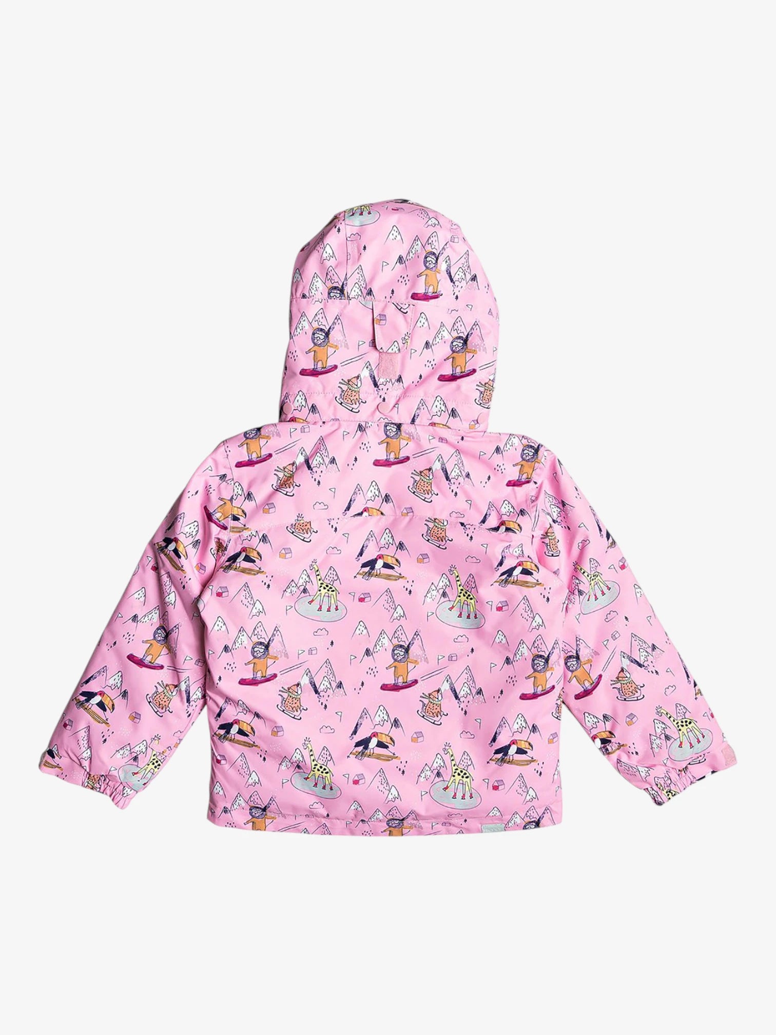 Roxy Snow Mini Jetty Pink Print Women's Winter Jacket - Waterproof & Warm Snowboarding Coat for Skiing & Outdoor Activities