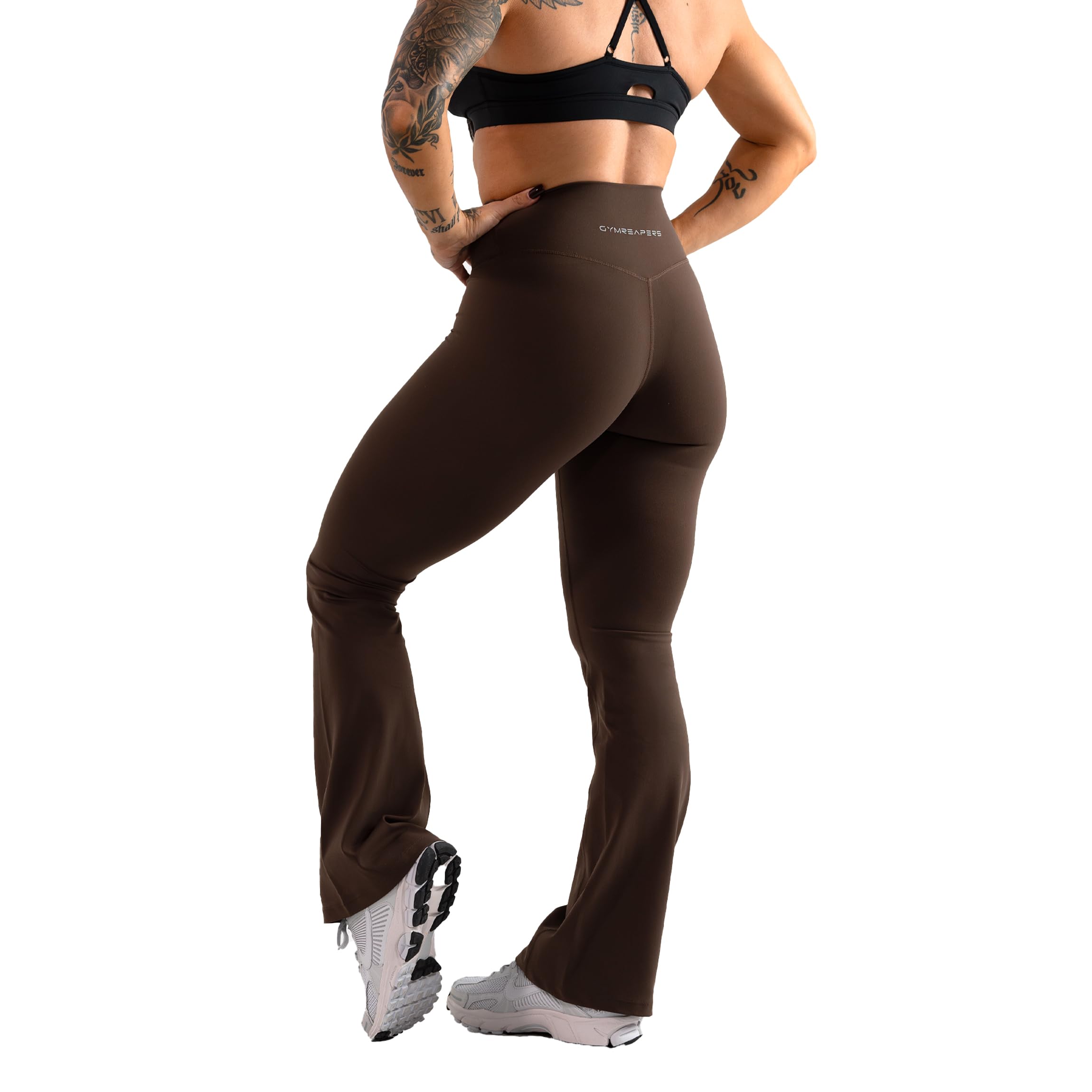 Gymreapers Flare Leggings for Women - High Waisted Bootcut Yoga Pants with Tummy Control, Wide Leg Workout Pants - Perfect for Gym, Yoga, Pilates & Casual Wear