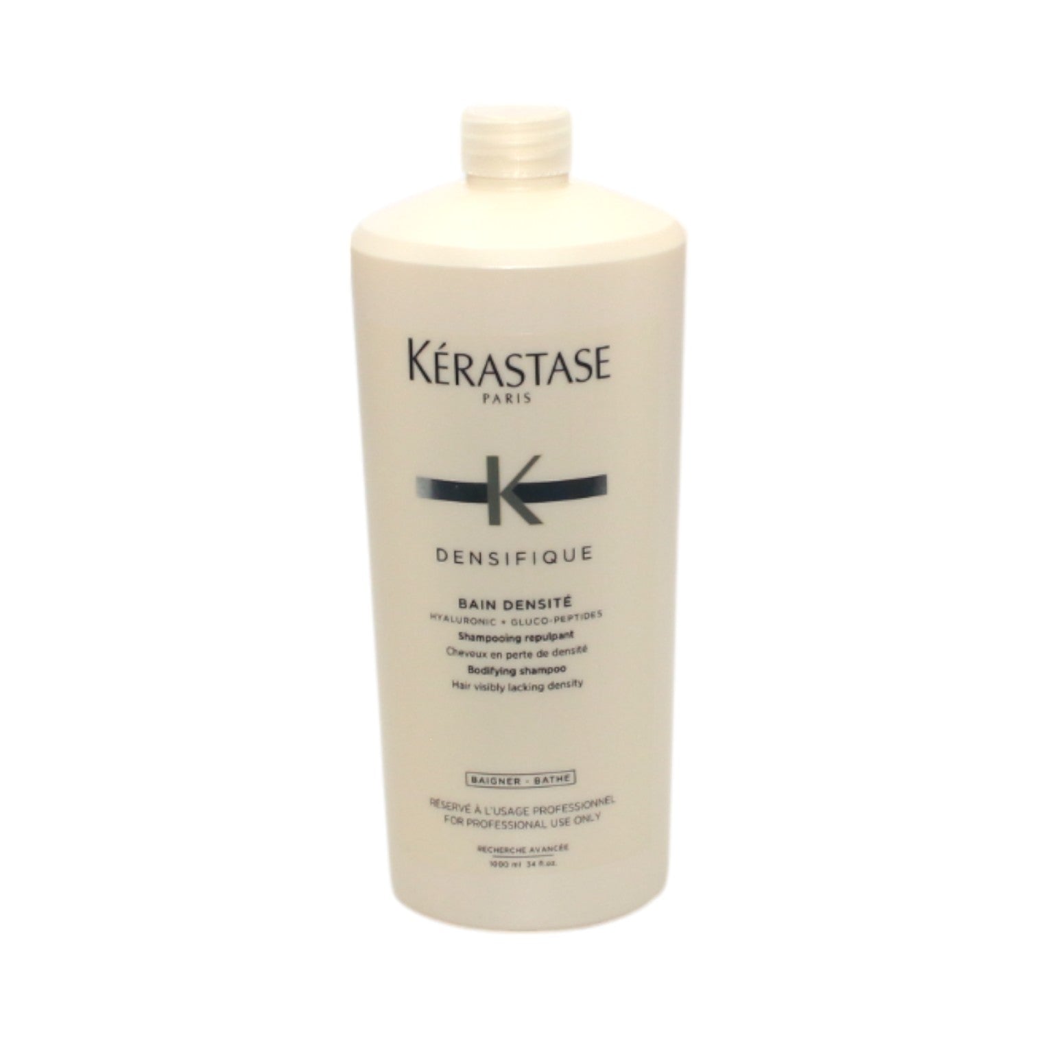 Kerastase Densifique Bain Densite Bodifying Shampoo for Thinning Hair - 34 oz | Volumizing & Strengthening Shampoo for Fine or Thin Hair - Perfect for Daily Use at Home or Salon