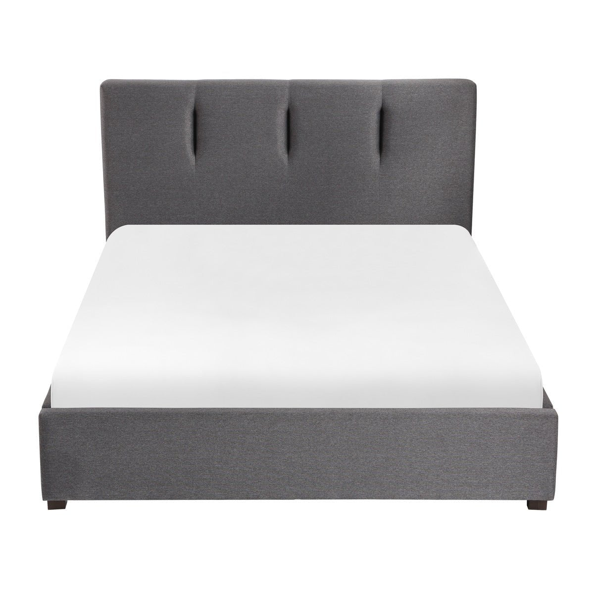 Aitana Collection King Size Platform Bed Frame - Modern Wooden Bed with Sturdy Slat Support for Bedroom, Guest Room, and Master Suite