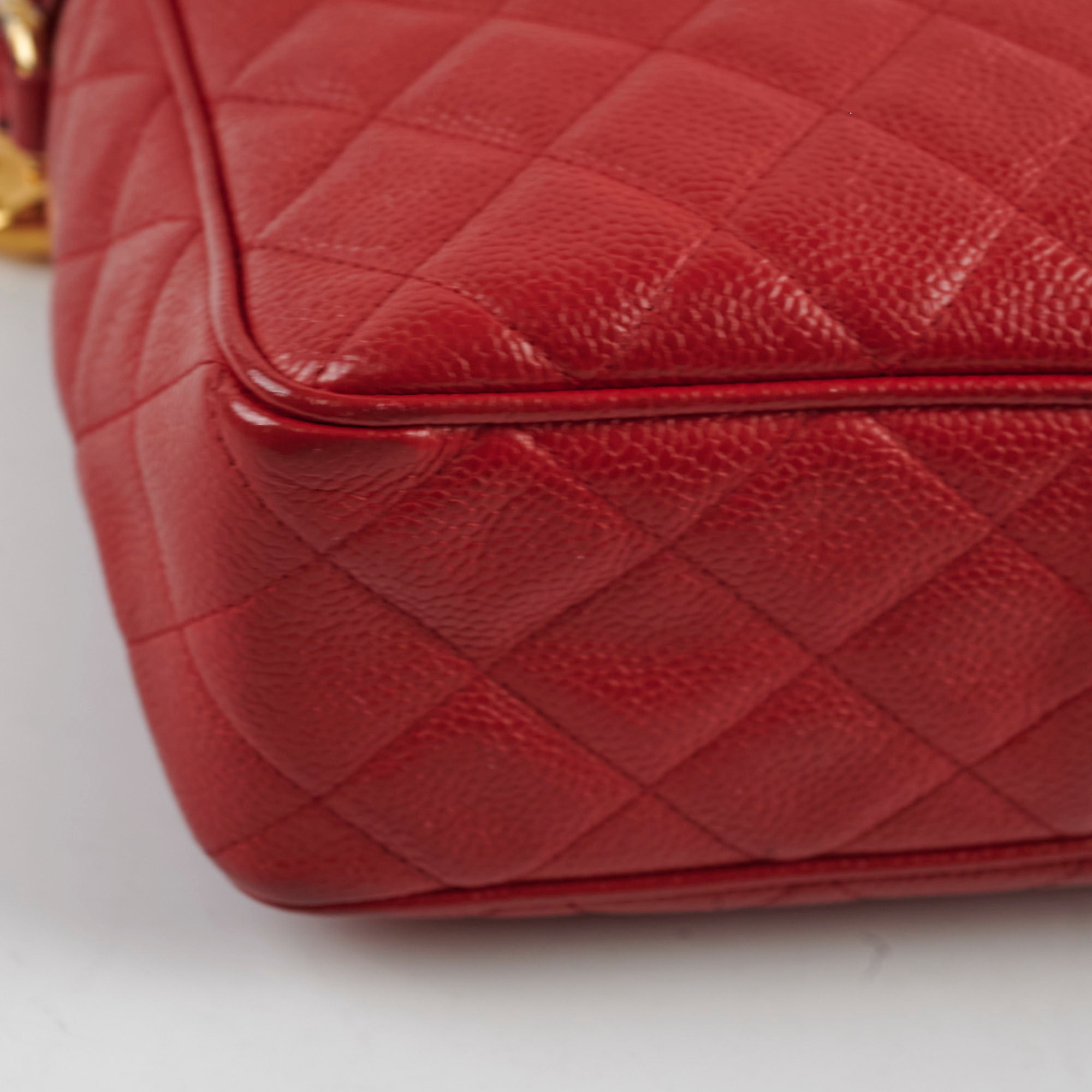 Chanel Camera Red Caviar Leather Crossbody Bag - Series 2 | Luxury Designer Handbag for Women, Perfect for Date Night & Special Occasions