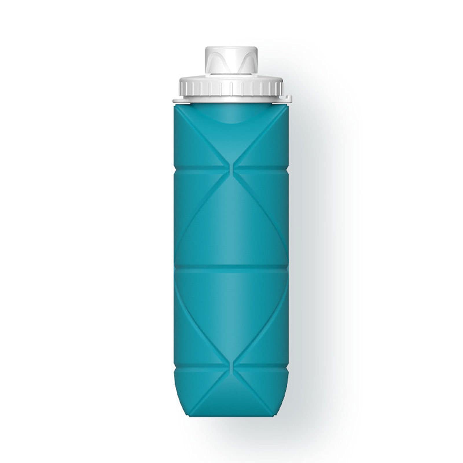 PZJ Collapsible Silicone Travel Cup - BPA Free Reusable Foldable Coffee Mug with Lid, Leakproof & Lightweight for Camping, Hiking, Office & Outdoor Activities - Portable Telescopic Drinking Cup