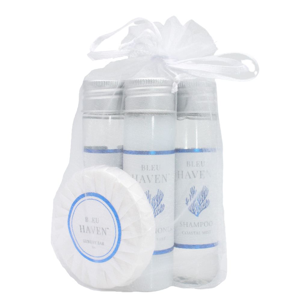 Luxury Hotel Toiletries Set in Elegant Presentation Bags - Travel Size Shampoo, Conditioner, Body Wash & Lotion - Perfect for Hotels, Spas, Gifts & Travel Accessories