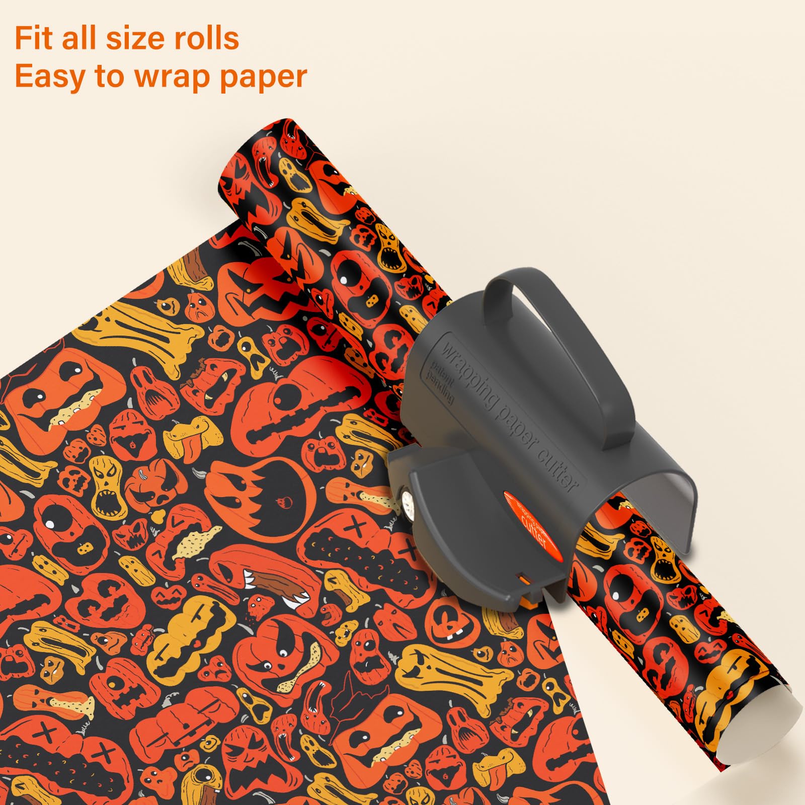 3-in-1 Wrapping Paper Cutter with Replaceable Blades - Perfect for Christmas, Birthday & Holiday Gift Wrapping - Includes Tube Holder & Sliding Slicer for Easy Paper Cutting (Ideal for Home, Office & Craft Projects)