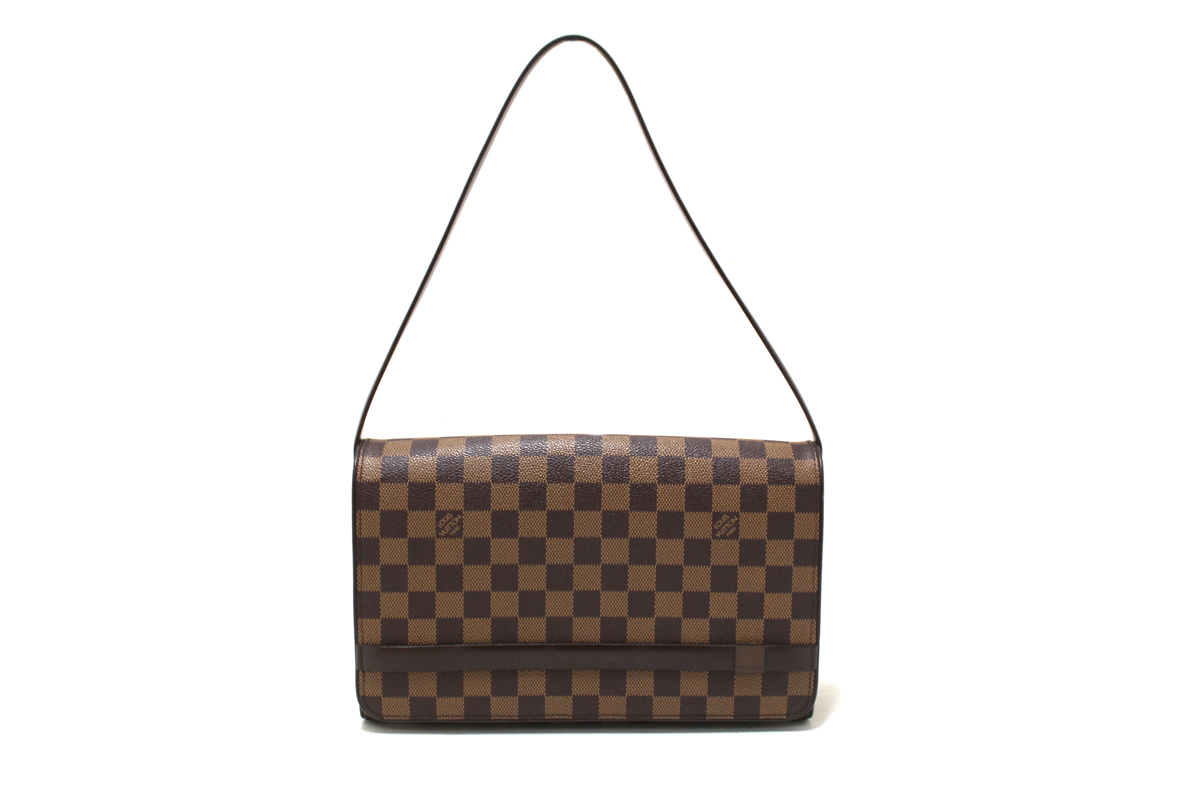 Authentic Louis Vuitton Damier Ebene Tribeca Long Shoulder Bag - Luxury Designer Handbag for Women, Perfect for Work, Travel & Evening Events