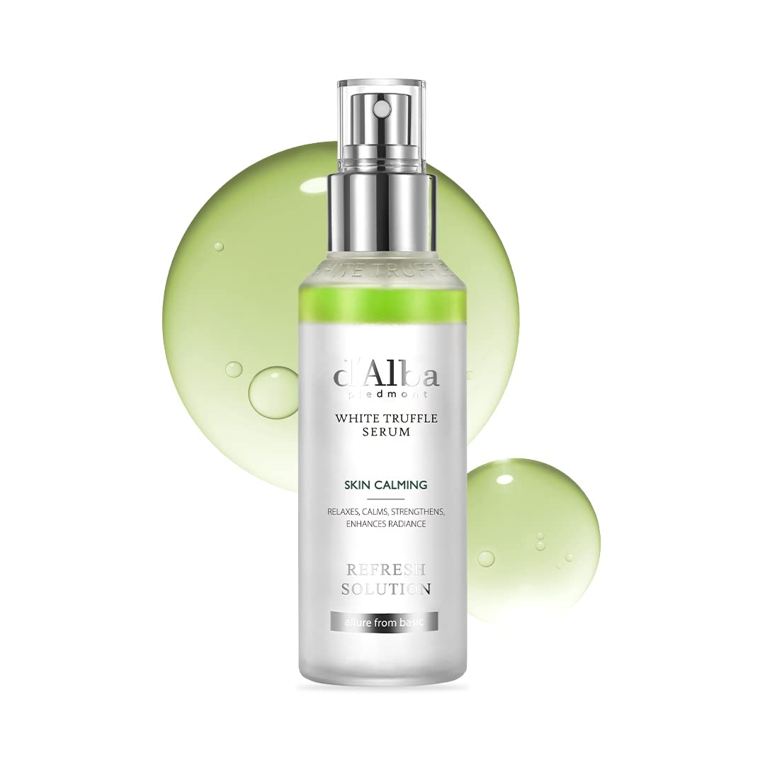d'Alba Italian White Truffle Refresh Calming Spray Serum - Hydrating Facial Mist for Glowing Skin | Soothing & Moisturizing Face Spray for Dry Skin, Travel & Daily Skincare Routine