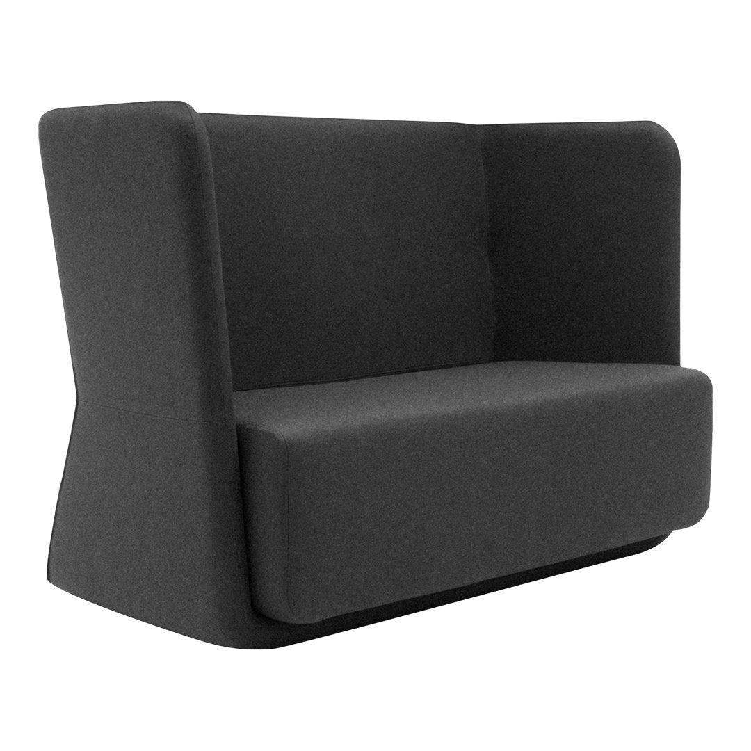 Demacker Basket Sofa - Low Profile Modern Woven Rattan Sofa with Soft Cushions for Living Room, Patio, or Outdoor Lounge