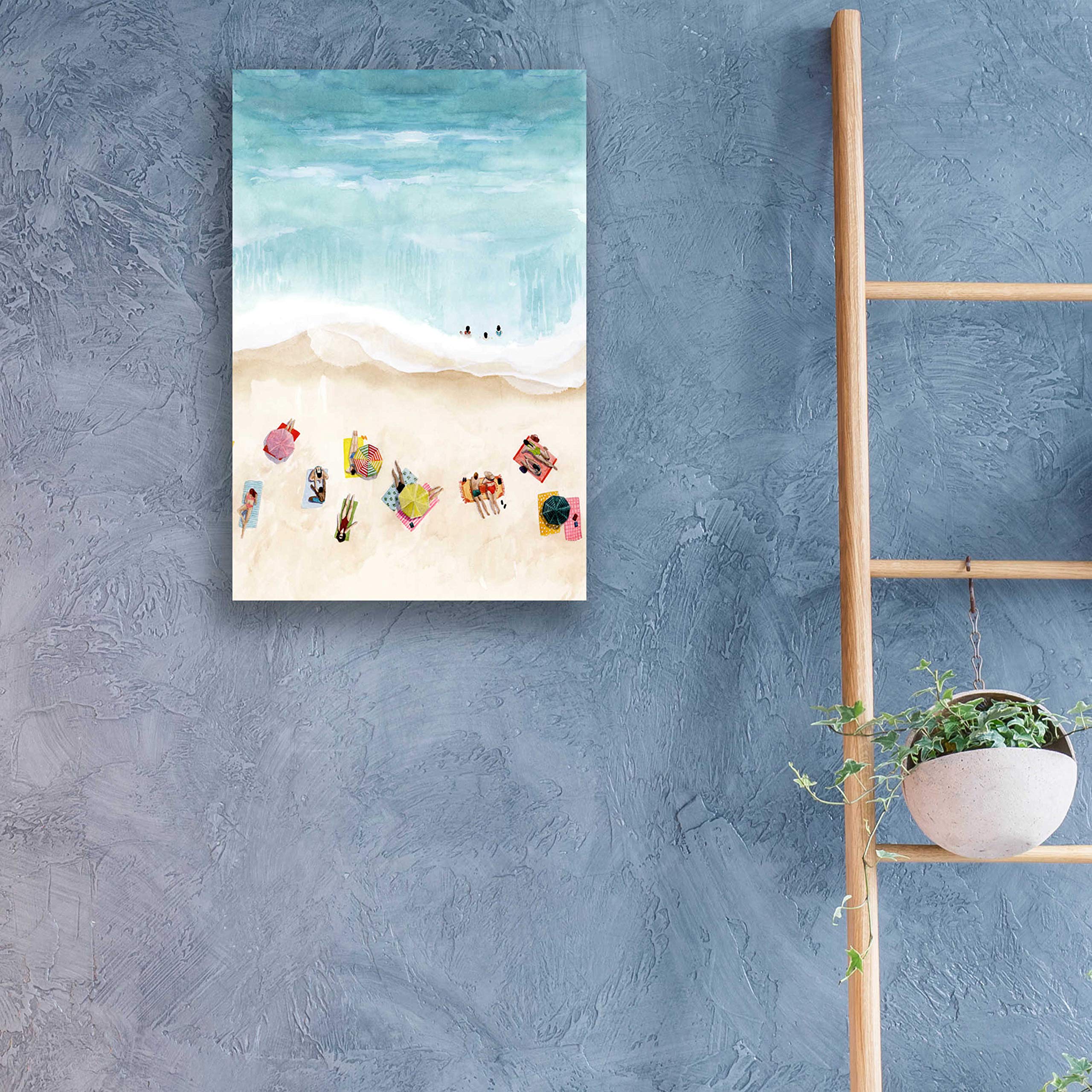 Grace Popp 'Beach Week II' Acrylic Wall Art - 16x24 Inch Vibrant Coastal Painting - Perfect for Beach House, Living Room, or Office Decor