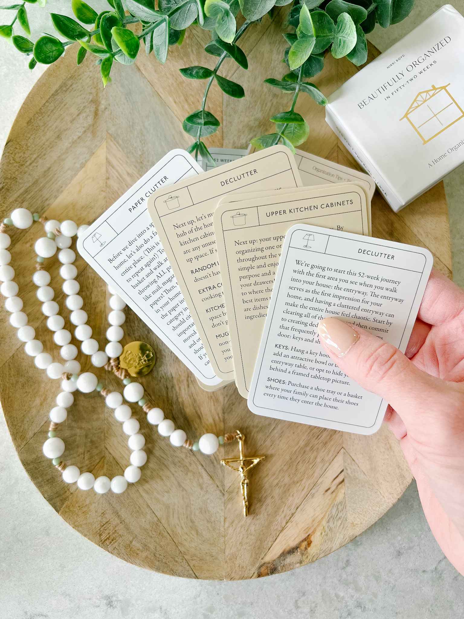 52 Weeks Beautifully Organized Card Deck - Daily Planning & Goal Setting for Productivity & Success