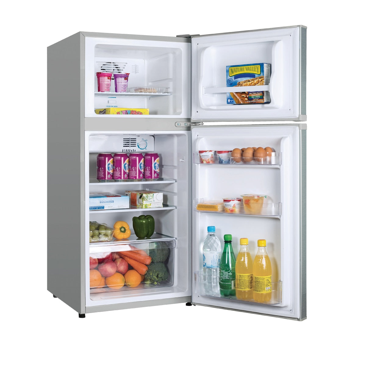 Bacchus BA128DW 122L Double Door Refrigerator - Energy Efficient, Frost-Free, Compact Freezer for Home, Kitchen, Dorm, Office & Small Spaces