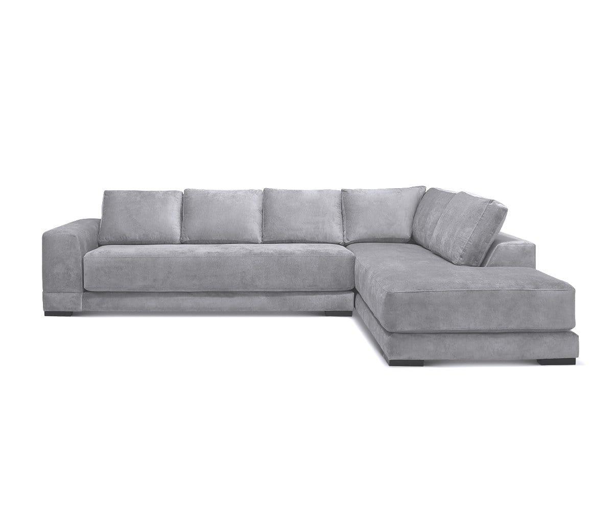 Adelmo Right Sectional Sofa - Modern L-Shaped Couch with Reversible Chaise, Soft Fabric Upholstery for Living Room, Family Room, and Home Theater Comfort