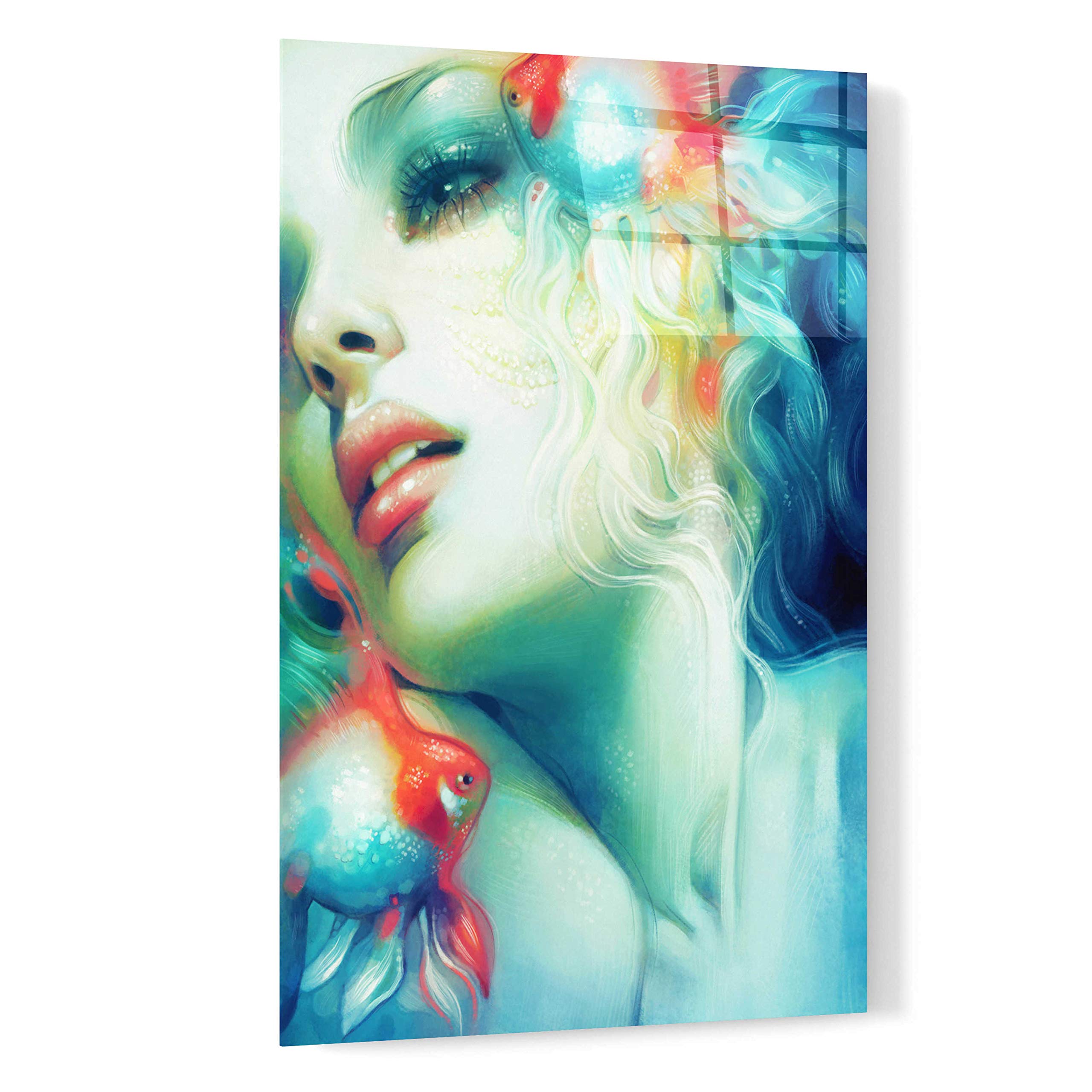 Epic Art 'Scale' by Anna Dittman - 16x24 Inch Acrylic Glass Wall Decor - Modern Abstract Painting for Living Room, Bedroom & Office