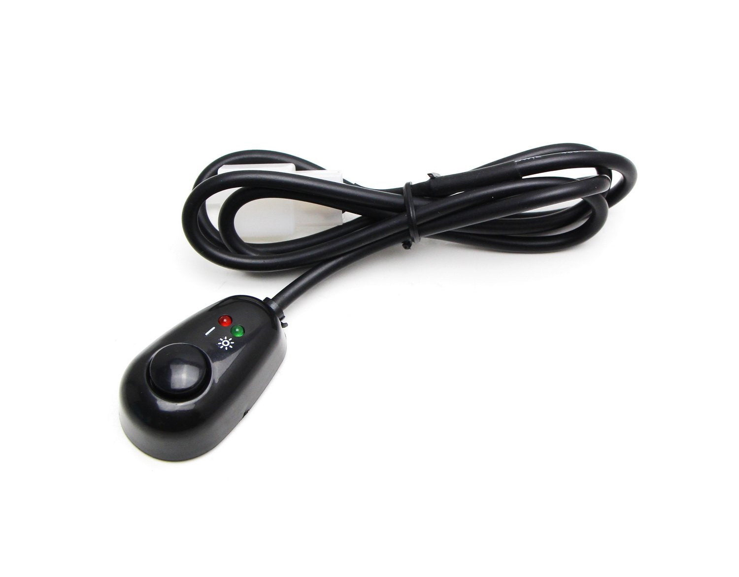 12V Water Drop Shape Push Button Switch with Red/Green LED Indicator Lights - Perfect for Car Dashboard, Marine, and DIY Electronics Projects