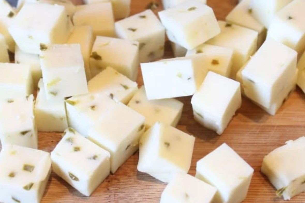 Prompt Prep High Temperature Diced Pepper Jack Cheese - 5 lb Bag, 1/4 Inch Cubes for Grilling, Salami & Snack Sticks | Perfect for BBQ, Charcuterie Boards & Party Snacks