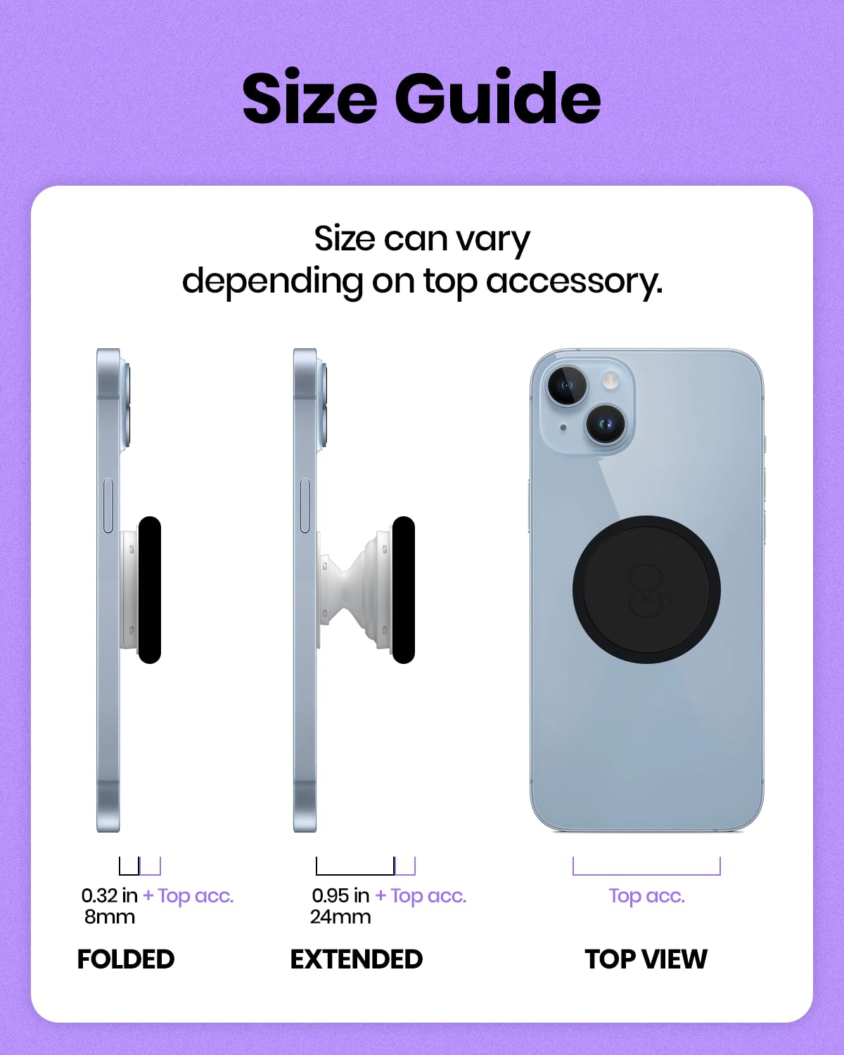 Daisy Flower Phone Grip & Stand - Collapsible for Smartphones & Tablets - Perfect for Hands-Free Viewing