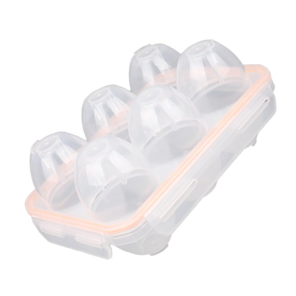 SOLUSTRE 1-Pack Portable Egg Storage Container - Plastic Egg Protector Box for Hard Boiled Eggs, Deviled Eggs & Raw Eggs - Perfect for Camping, Hiking, Picnics & Fridge Organization - Durable Egg Keeper & Holder with Secure Lid to Prevent Cracking