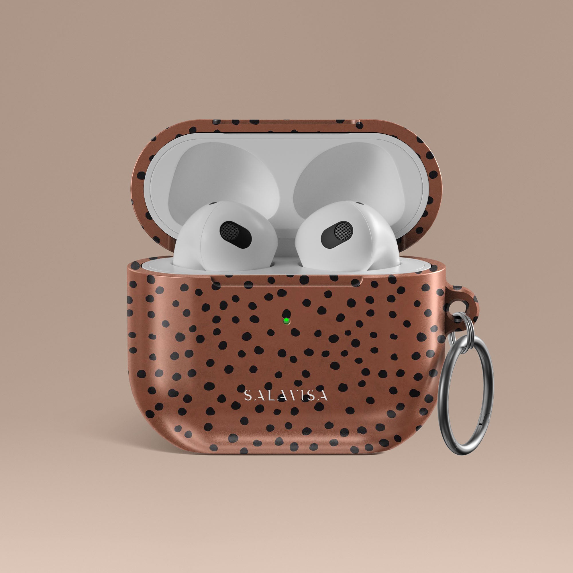 Cute Orange Polka Dots AirPods Case Cover - Protective & Stylish Design for AirPods 1/2/3 & Pro - Perfect for Travel, Work & Everyday Use