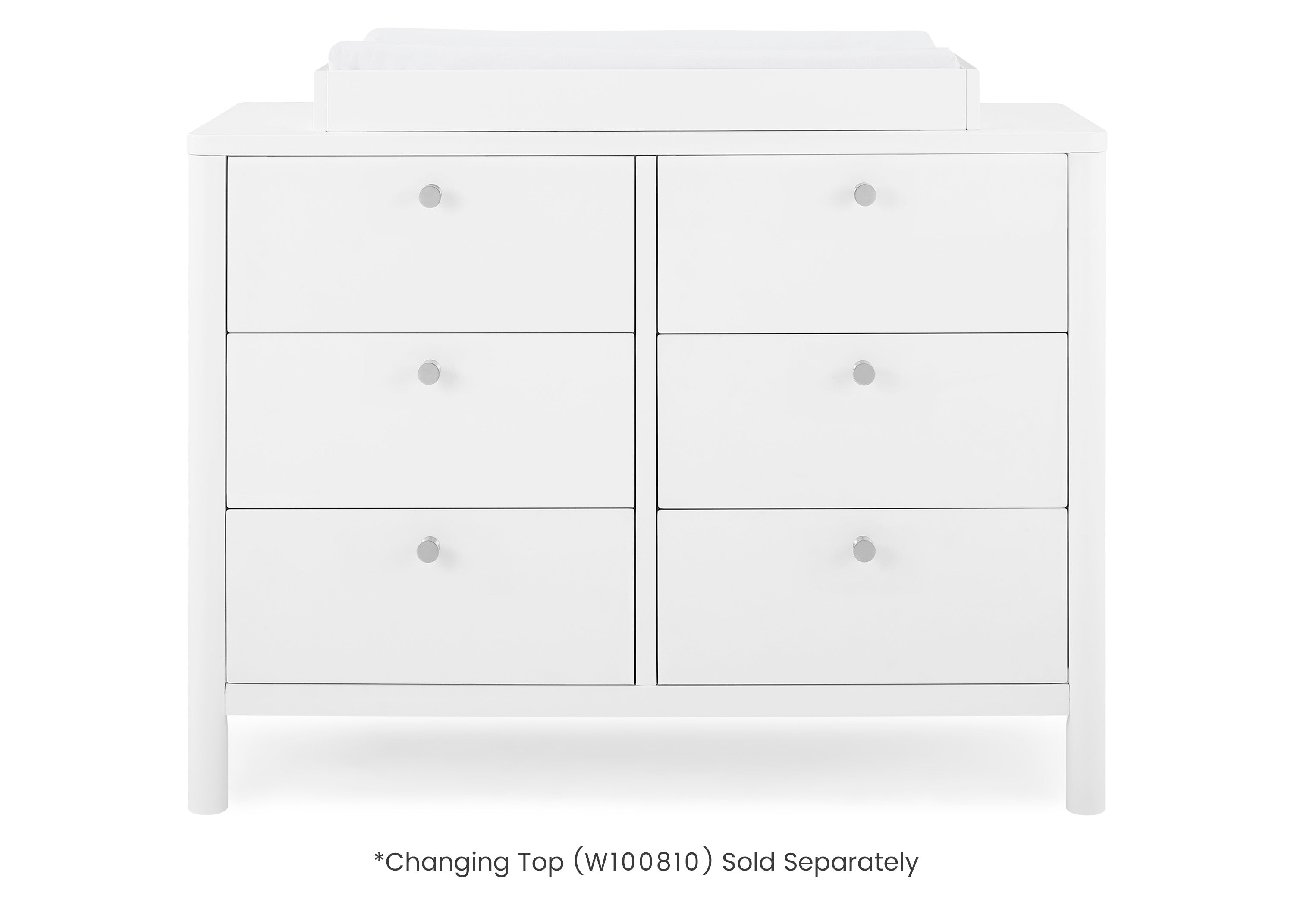 Brooks 6 Drawer Dresser with Interlocking Drawers - Sturdy Wooden Bedroom Furniture for Clothes Storage | Perfect for Master Bedroom, Guest Room & Nursery Organization