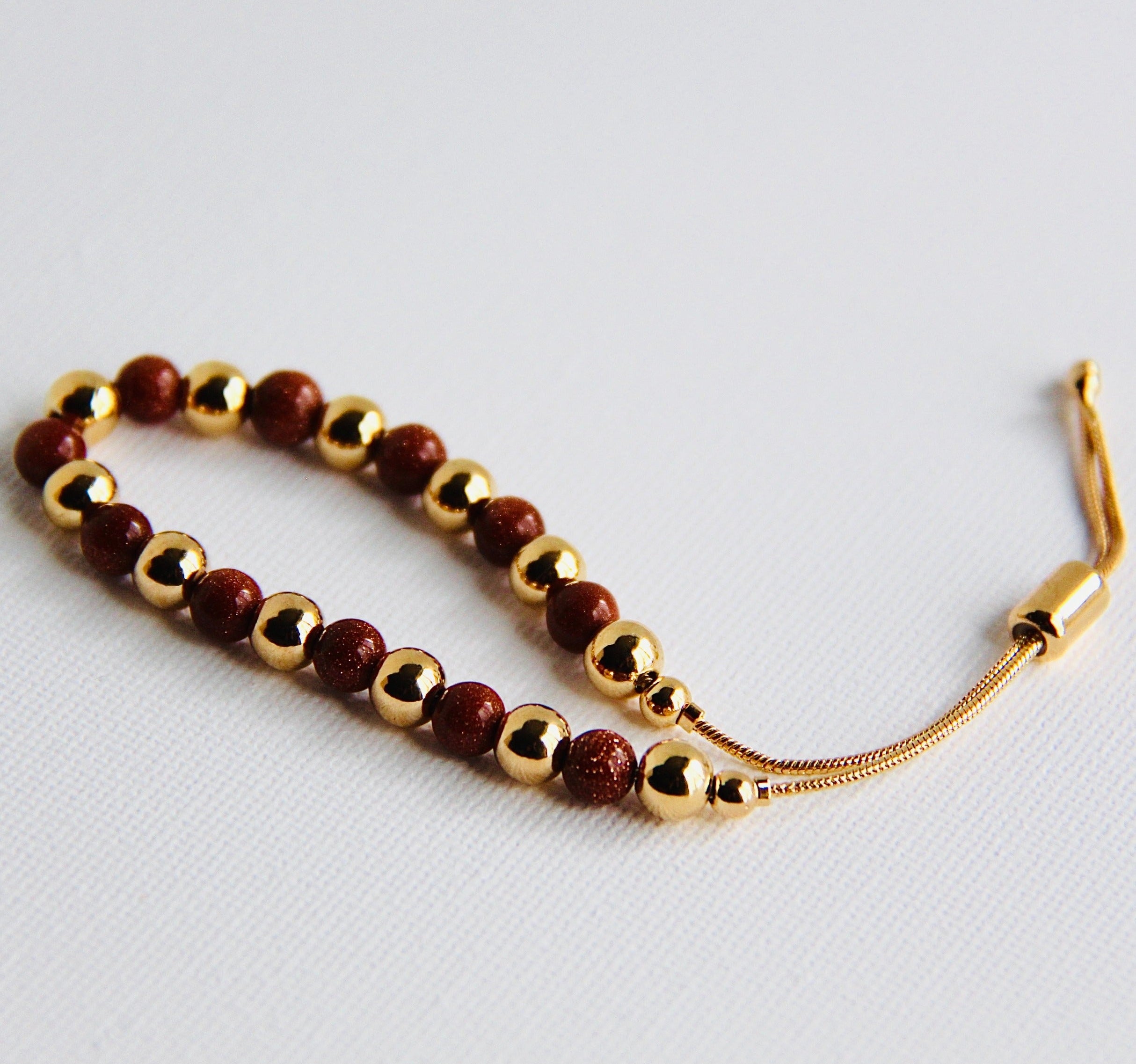 Venturina Bracelet for Women - Stylish Adjustable Beaded Bracelet with Natural Stone - Perfect for Daily Wear, Gifts & Boho Fashion