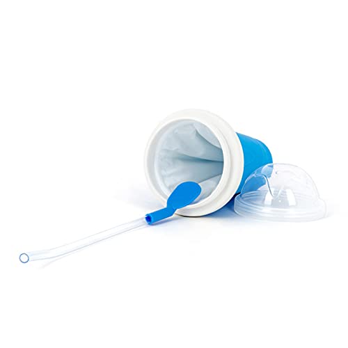 **Magic Quick Freeze Slushy Maker Cup – DIY Slushie, Smoothie, Milk & Juice Freezer Cup with Lid & Straw – Perfect for Kids, Parties, Summer Drinks & Outdoor Fun (Blue)**