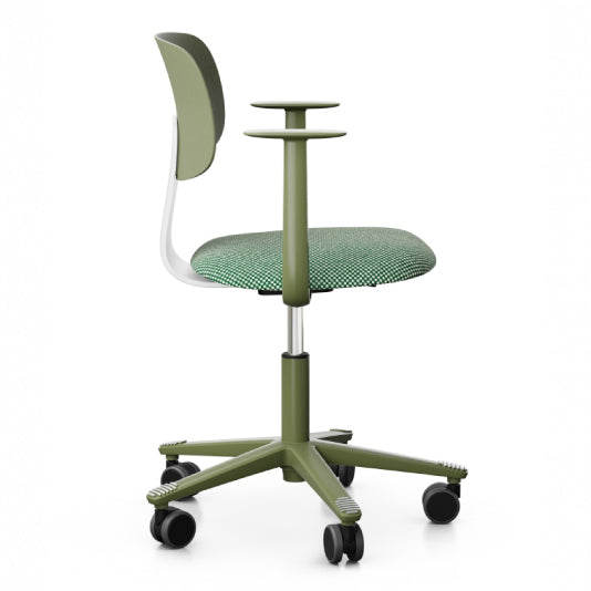 HÅG Tion 2140 Ergonomic Office Chair - Moss White Mesh Back & Adjustable Height - Perfect for Home Office & Workspace