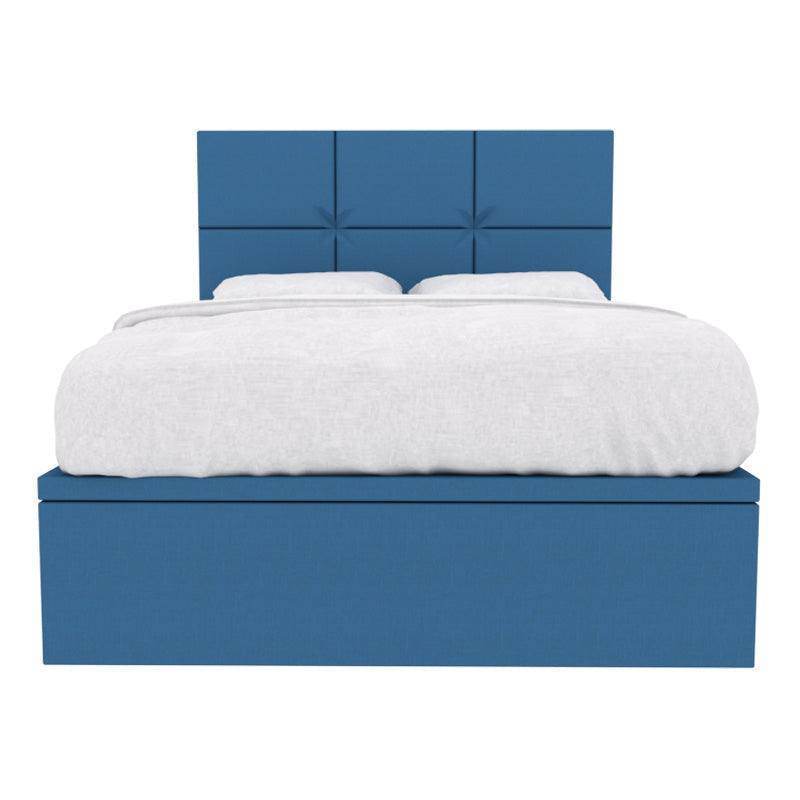 Jarvis Fabric Storage Bed with Pet-Friendly Upholstery - Space-Saving Platform Bed Frame with Underbed Storage for Small Apartments, Dorms & Pet Owners