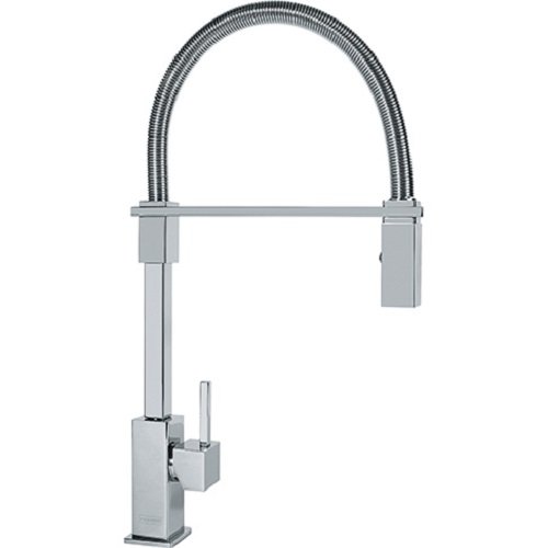 Franke FFB2800 Planar 8 Bar Kitchen Faucet - High Arc Pull Down Sprayer with Magnetic Docking, Commercial-Grade Stainless Steel for Modern Kitchens | Perfect for Food Prep, Dishwashing & Bar Use