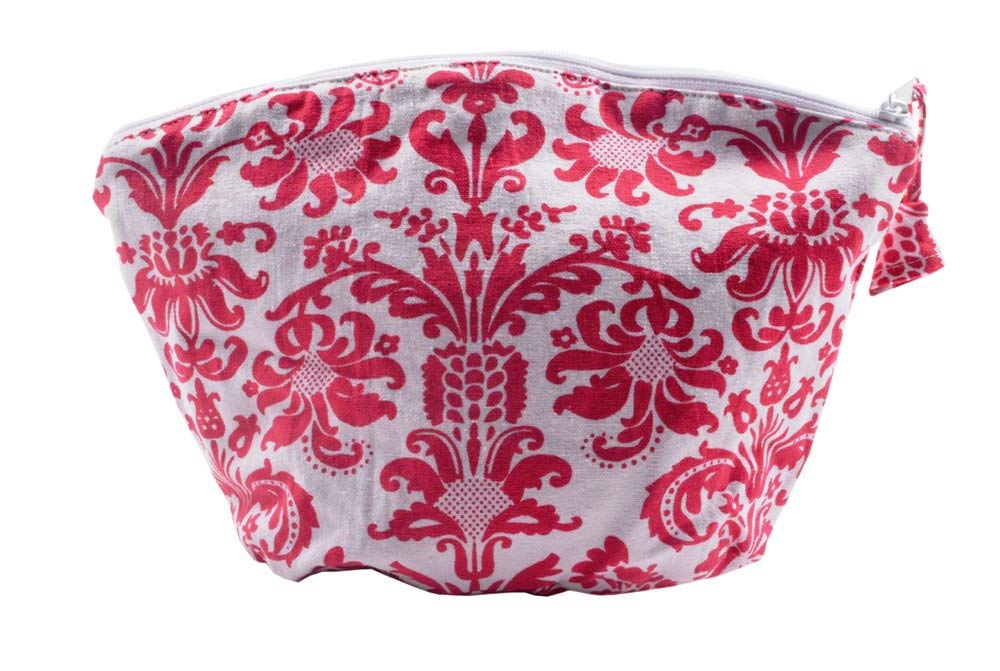 HVE Women's Floral Print Makeup Pouch | Waterproof Cosmetic Bag | Travel Toiletry Organizer | Perfect for Makeup Brushes, Lipsticks & Skincare | Great Gift for Girls & Women | Ideal for Travel, Gym & Daily Use