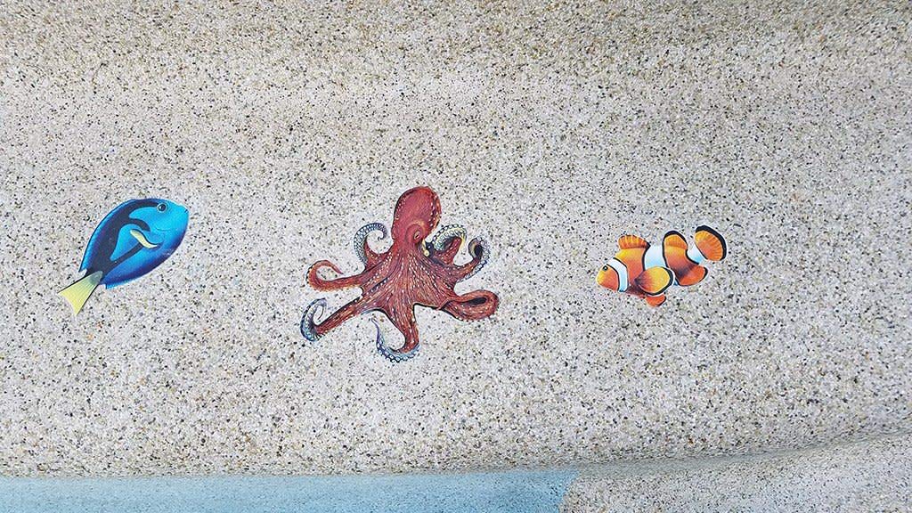 Octopus Porcelain Swimming Pool Mosaic Tile - 24