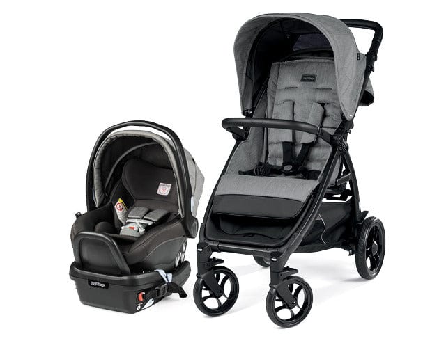 Peg Perego Booklet 50 Travel System Stroller - Lightweight Compact Baby Stroller with Car Seat | Perfect for Travel, Shopping & Daily Use