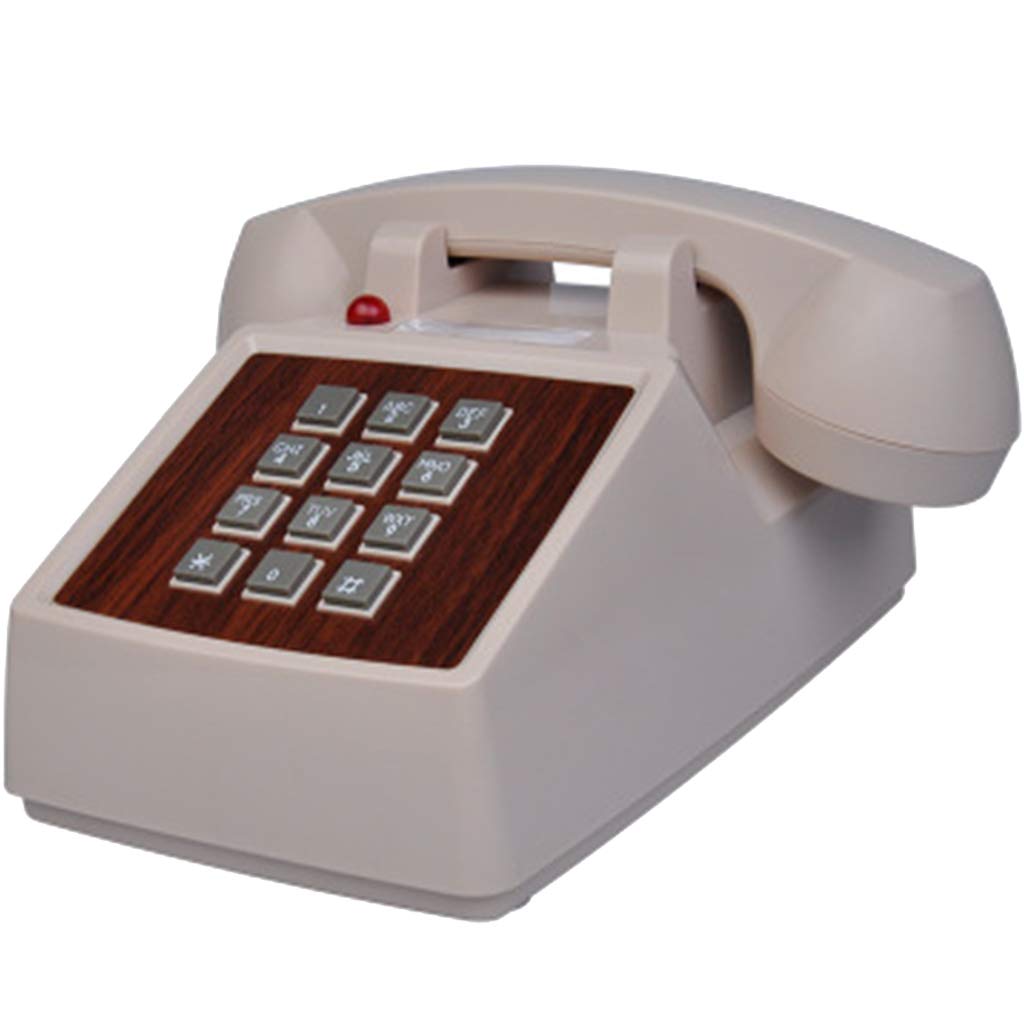 Vintage Retro Rotary Dial Phone - Classic Antique Beige Wired Landline Telephone for Home & Office Decor | Perfect for Themed Parties, Photography Props, and Nostalgic Gifts