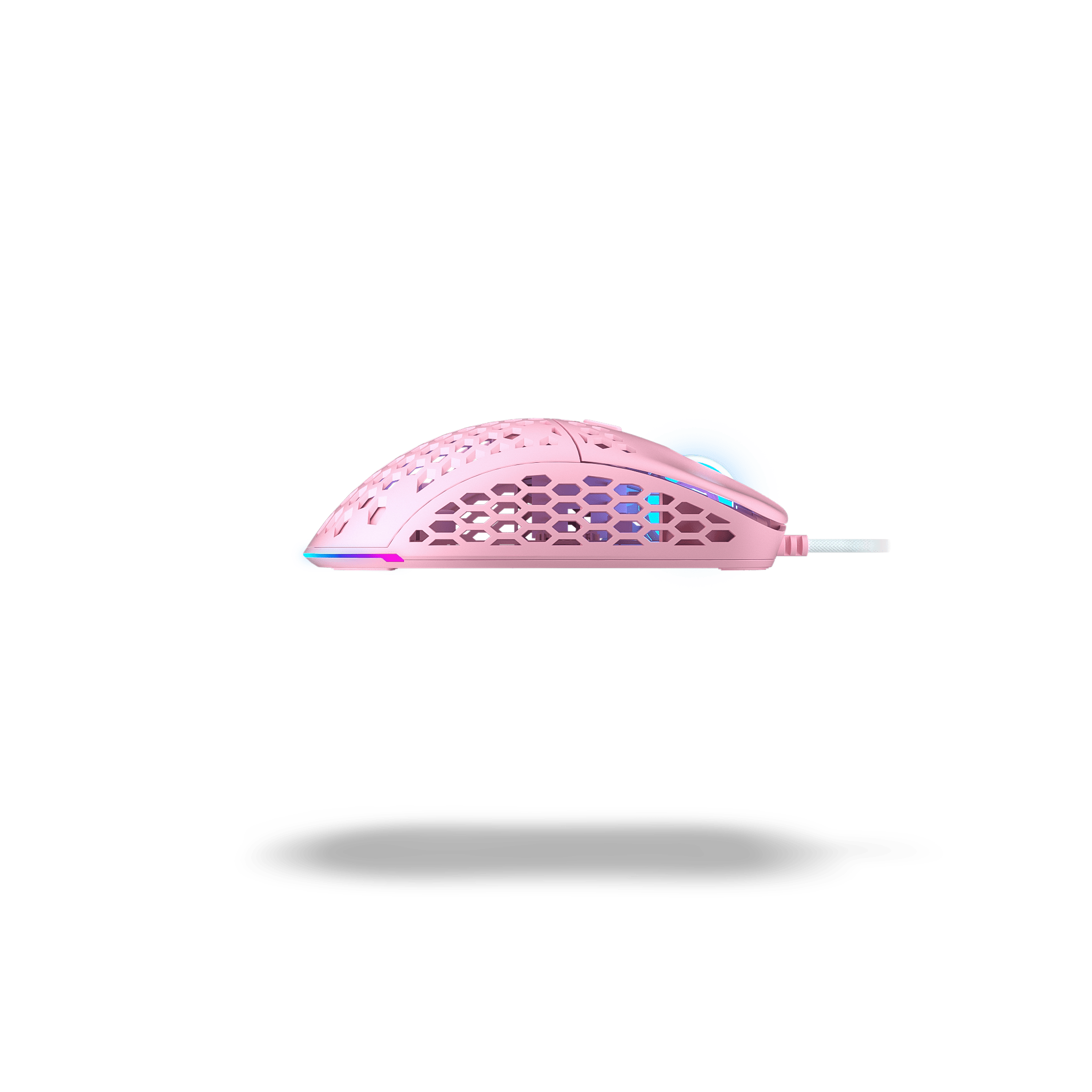 Belle Delphine X Ghost M1 UltraLight Gaming Mouse - Wireless RGB Kitty Pink Design for PC & Mac - Perfect for FPS, MOBA & Streaming Gamers