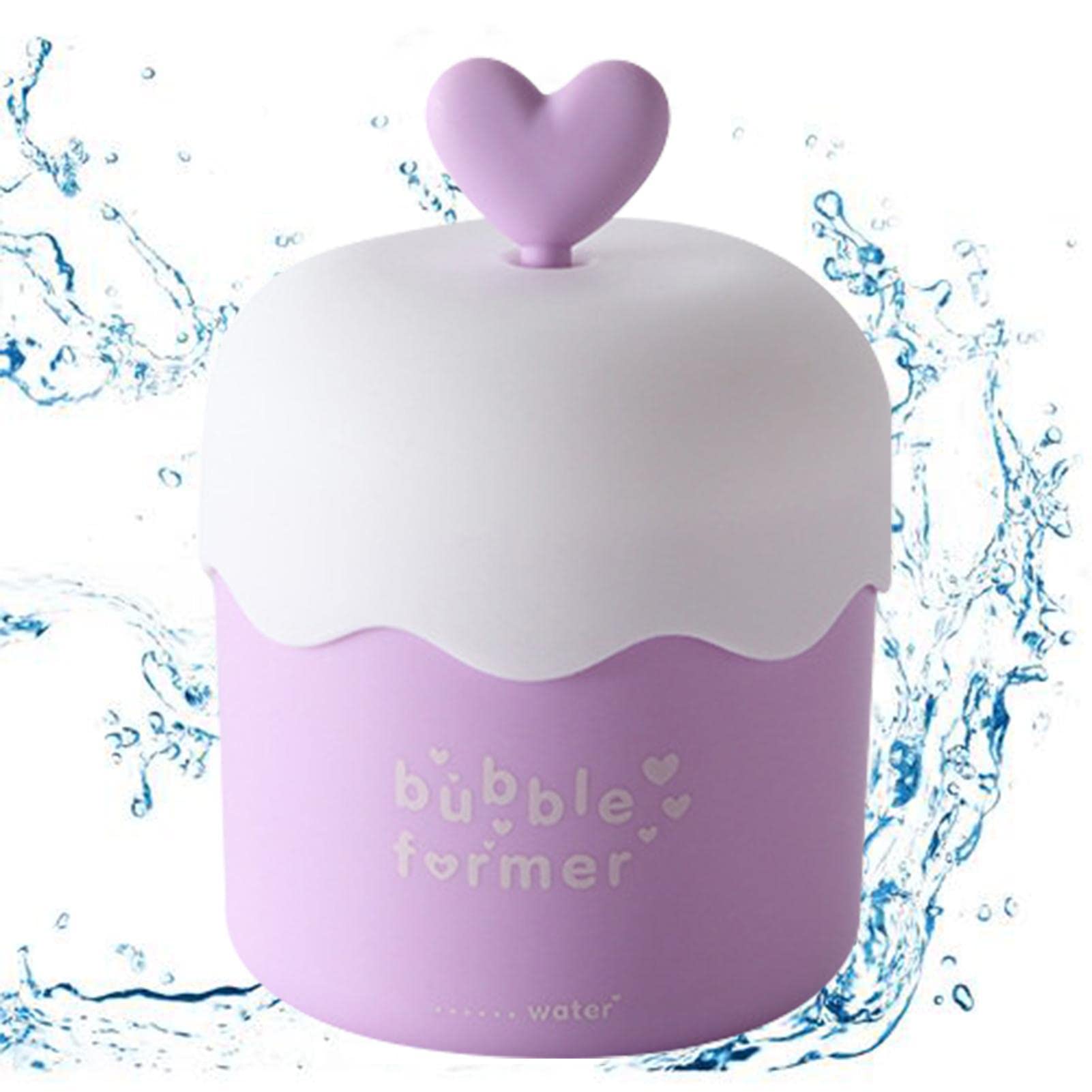 Macaron Color Foaming Face Cleanser with Heart Handle | Travel-Friendly Lightweight Foam Maker Cup | Gentle Facial Skincare Tool for Women & Girls | Perfect for Daily Cleansing, Travel & Gift Giving
