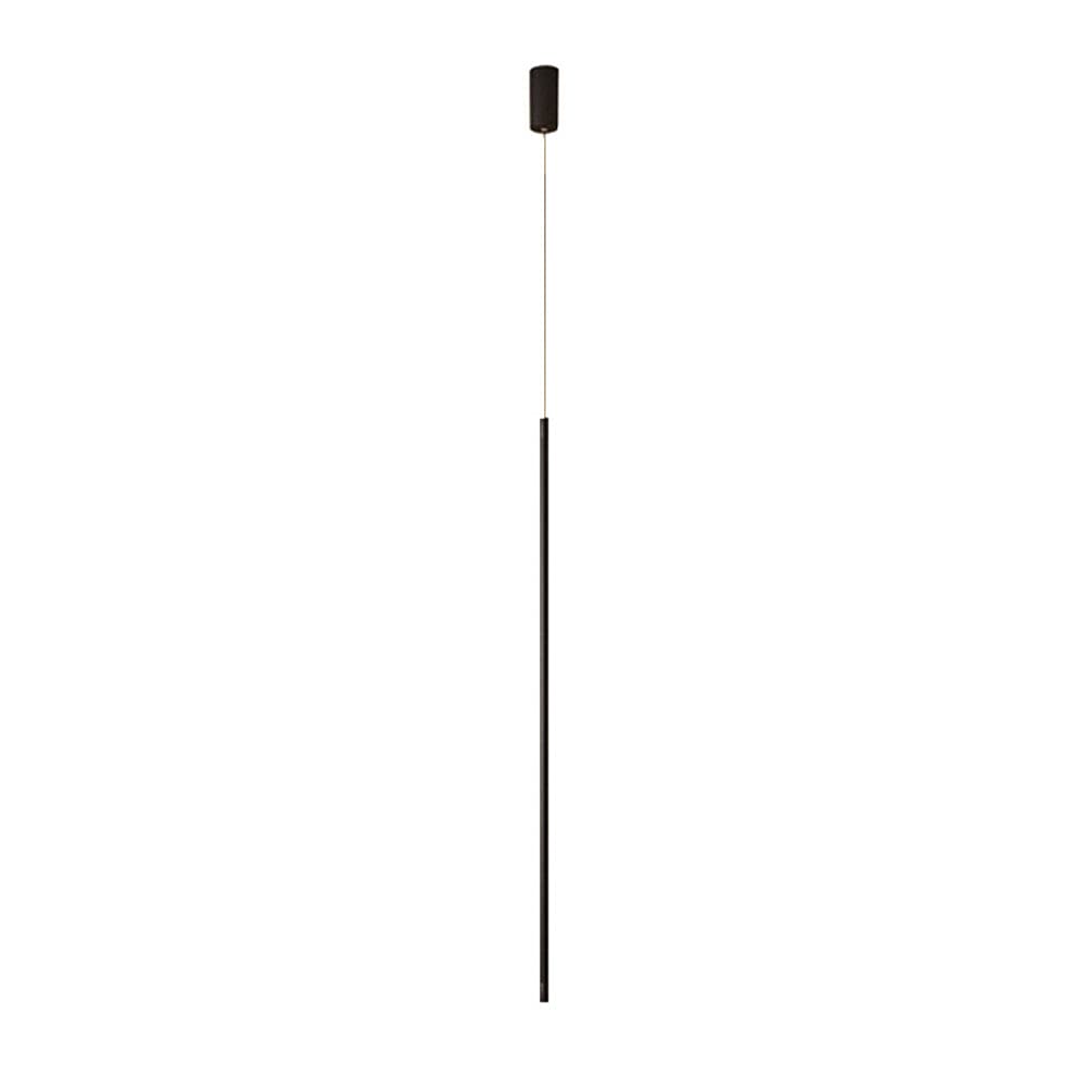 AGOOLLYY Modern Minimalist Hanging Pendant Lamp - Black LED Strip Chandelier for Bedroom, Living Room & Dining Room Decor | Adjustable Height, Energy Efficient Lighting for Home & Office