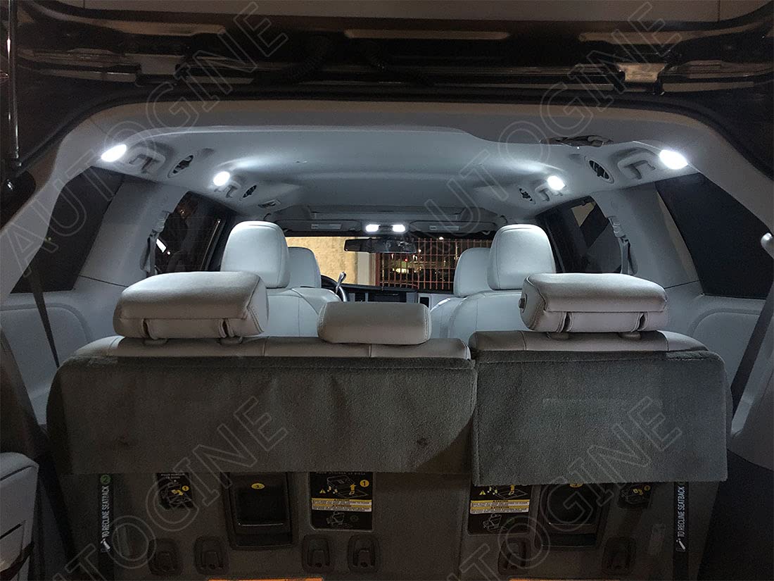 2011-2017 Honda Odyssey White LED Interior Lights Kit - Super Bright 6000K Interior LED Bulbs with Installation Tool | Perfect for Night Driving & Cabin Illumination