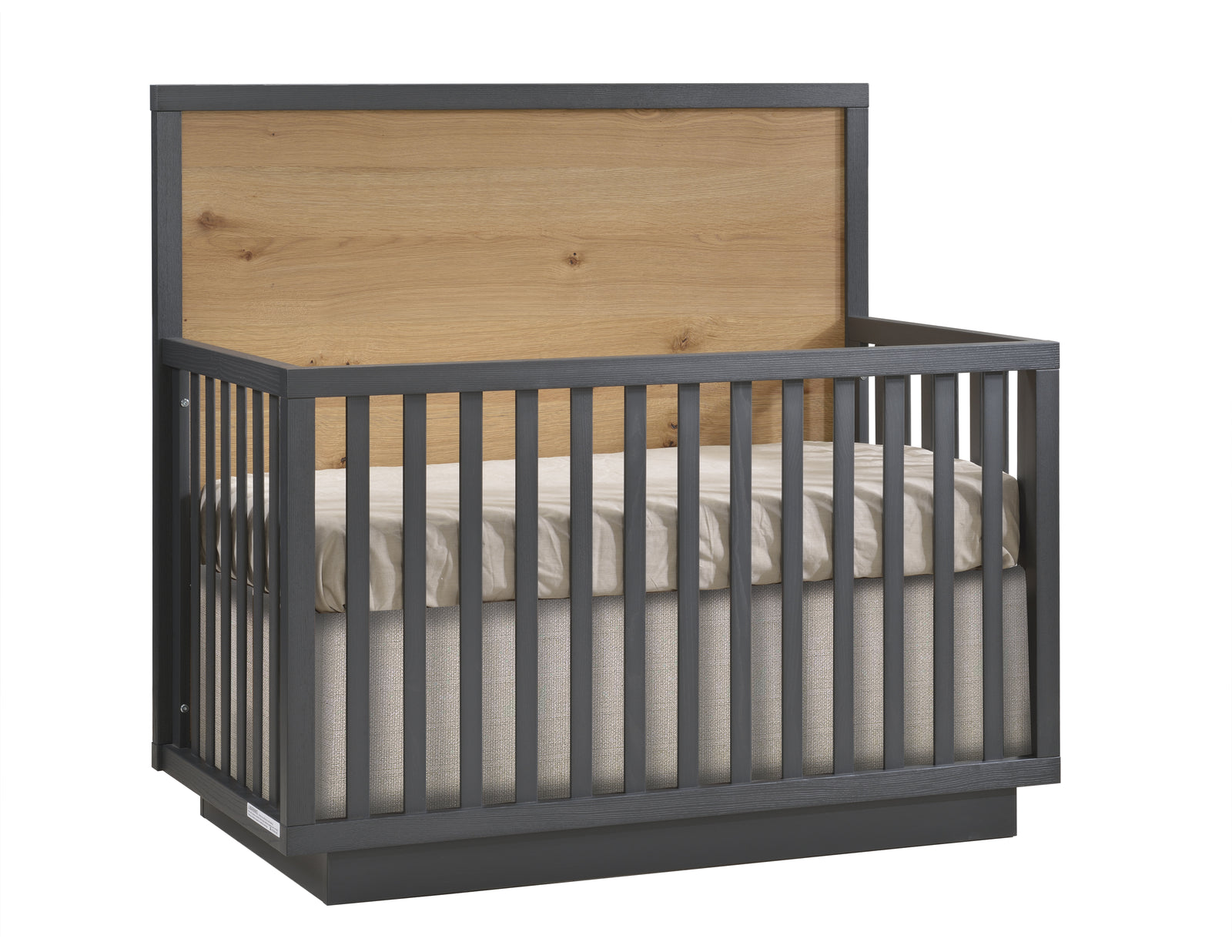 Natart Como Naturale Convertible Crib - 3-in-1 Baby Crib to Toddler Bed & Daybed | Eco-Friendly Solid Wood Nursery Furniture | Perfect for Newborns, Infants & Toddlers | Ideal for Modern Nursery, Bedroom & Daycare Use