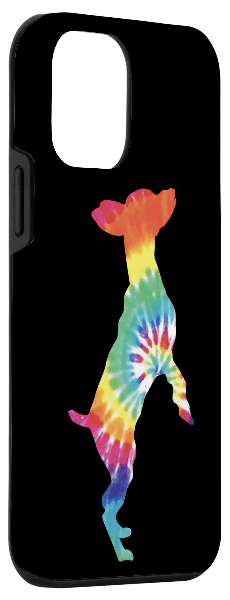 Vintage Tie Dye iPhone 12 Mini Phone Case for Dog Lovers - Cute Hippie Style Protective Cover with Dog Paw Prints | Perfect Gift for Pet Owners, Dog Walks & Music Festivals
