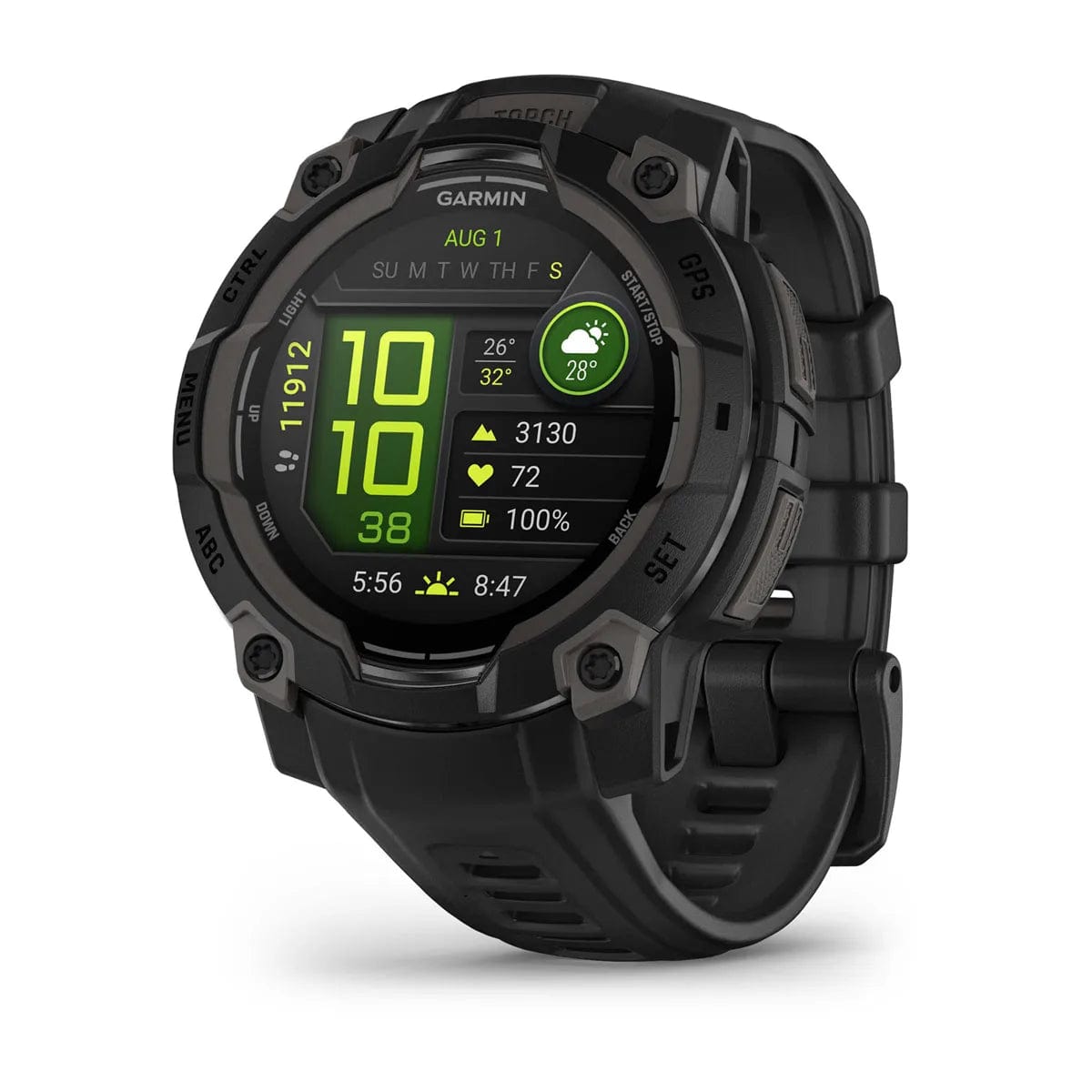 Garmin Instinct® 3 - Rugged GPS Smartwatch with Heart Rate Monitor, Multi-Sport Tracking & Solar Charging - Perfect for Hiking, Running, Cycling & Outdoor Adventures