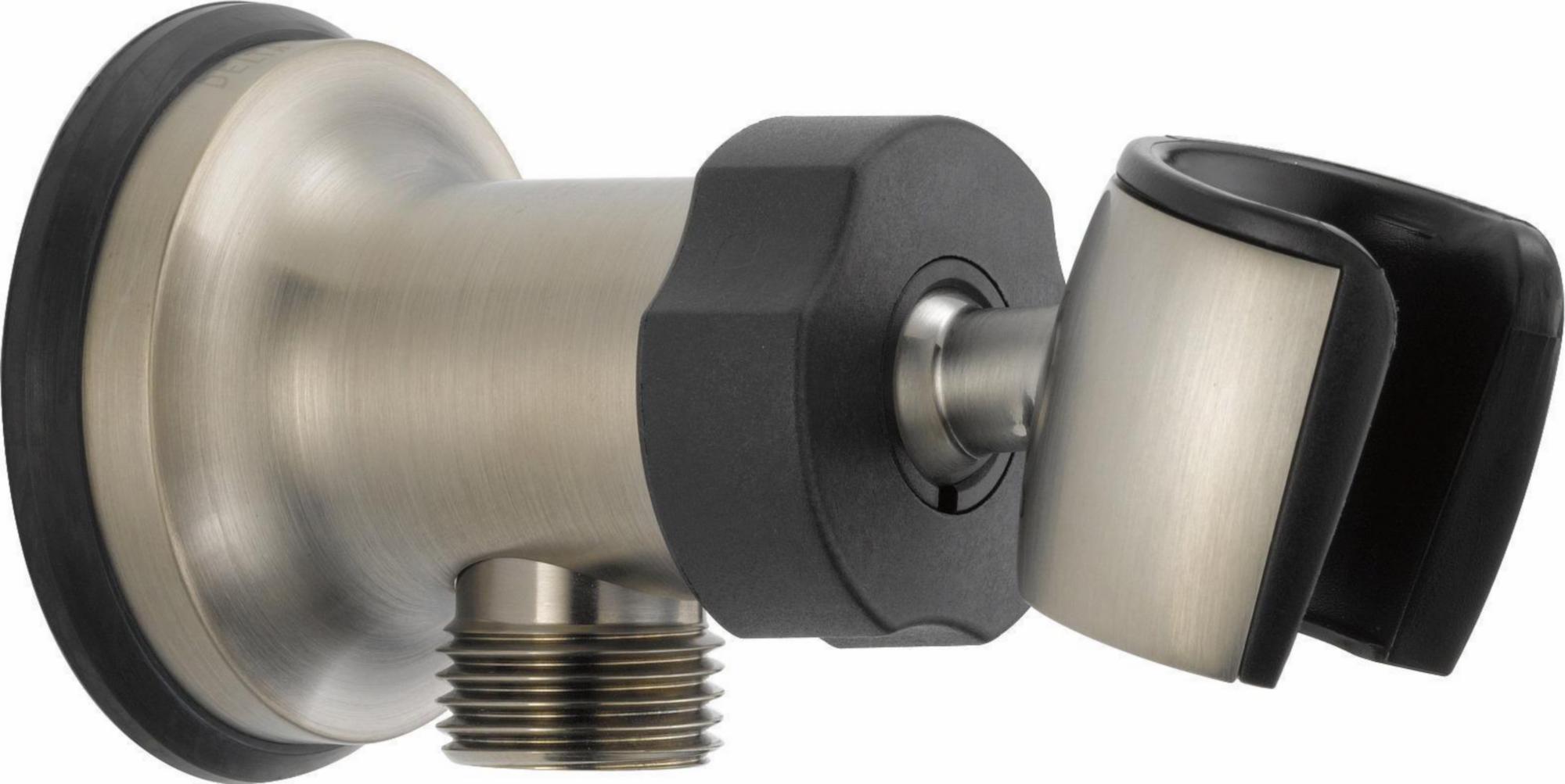 Adjustable Stainless Steel Wall Mount Elbow Bracket U4985 SS PK Delta - Perfect for Kitchen Sink, Bathroom Faucet, and Shower Installation