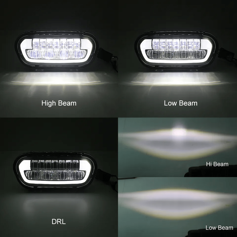 Eagle Lights BRITE AF LED Headlight for 2008-2023 Harley Davidson Fat Bob - High Performance Motorcycle Headlamp for Night Riding & Enhanced Visibility