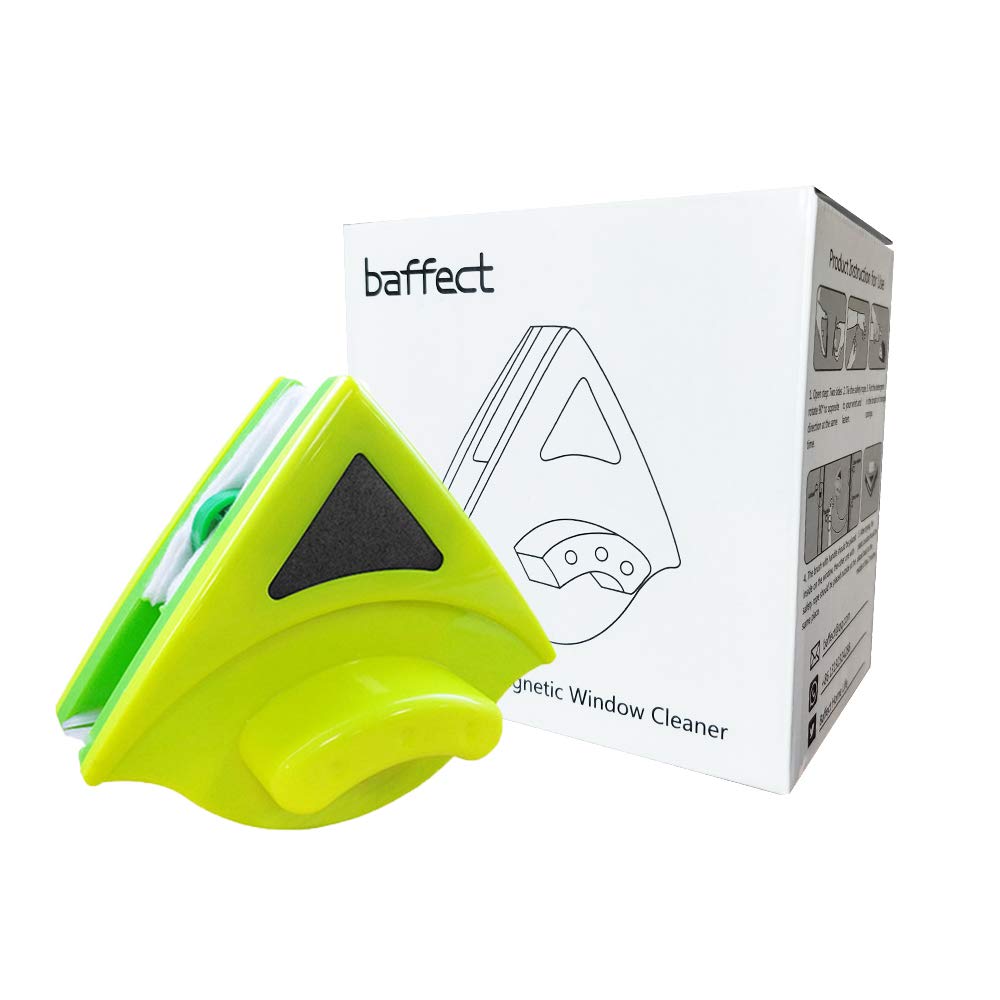 Baffect Double Sided Magnetic Window Cleaner - Powerful 8-15mm Thickness Window Cleaning Squeegee Tool for High Windows - Perfect for Home, Office, and High-Rise Building Cleaning