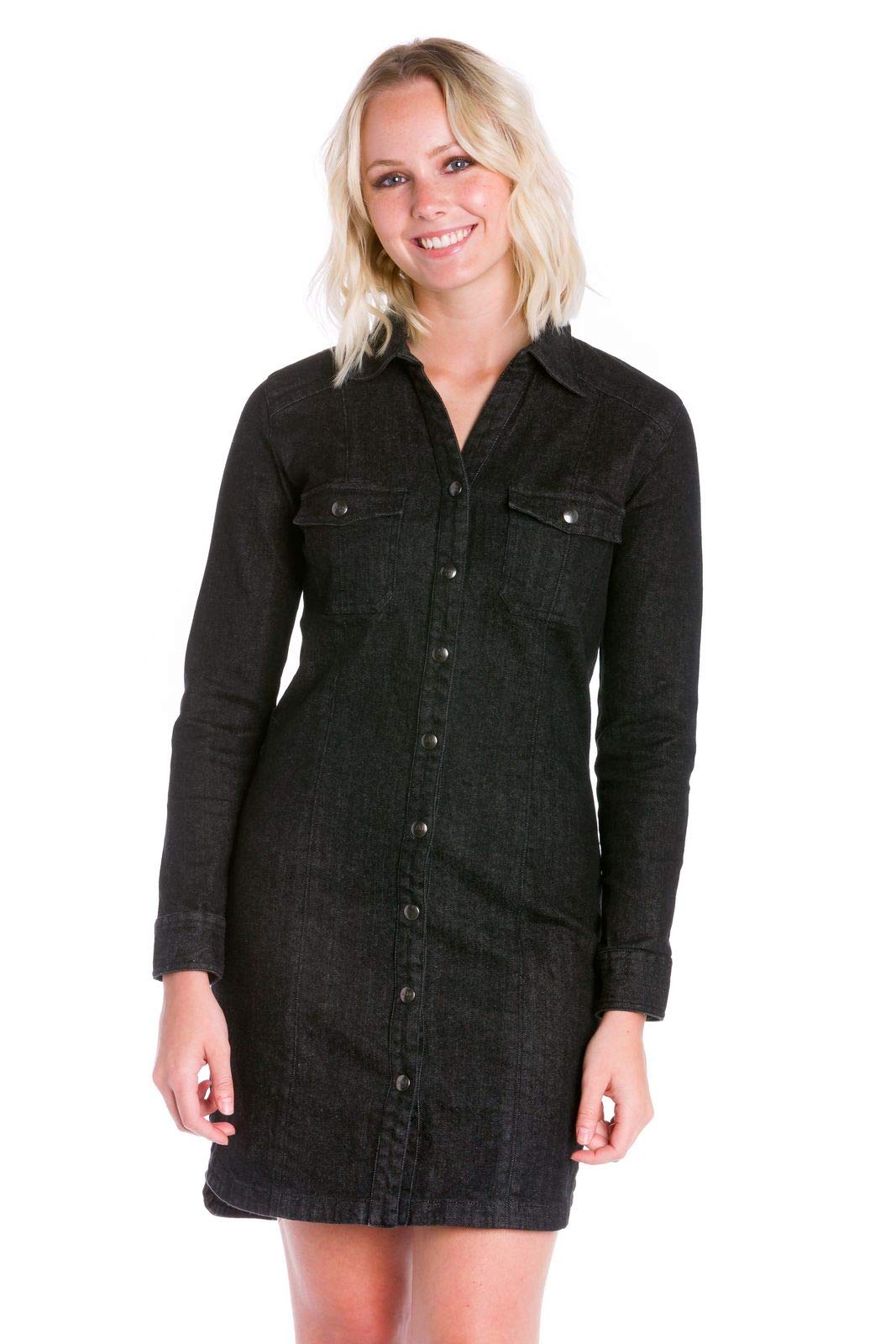 Ably Lori Women's Denim Dress - Waterproof, Stain & Odor Resistant for Casual Wear, Work & Outdoor Activities