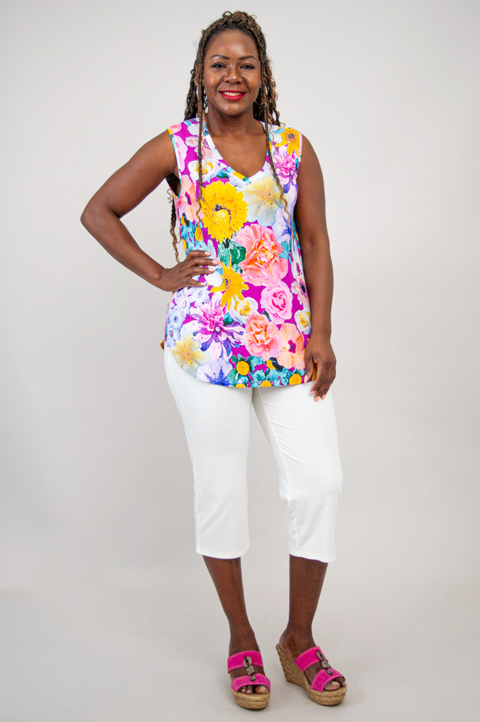 Premium Jackie Tank Top for Women - Soft Francisco Style Bamboo Fabric - Perfect for Yoga, Travel & Casual Wear