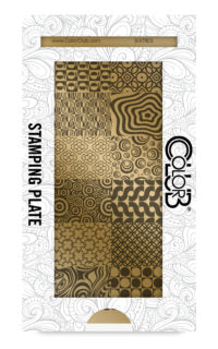 Vintage 60s Nail Art Stamping Plate - Color Club Nail Stamp Kit for DIY Manicure, Retro Floral & Geometric Designs | Perfect for Home Nail Salon & Party Looks