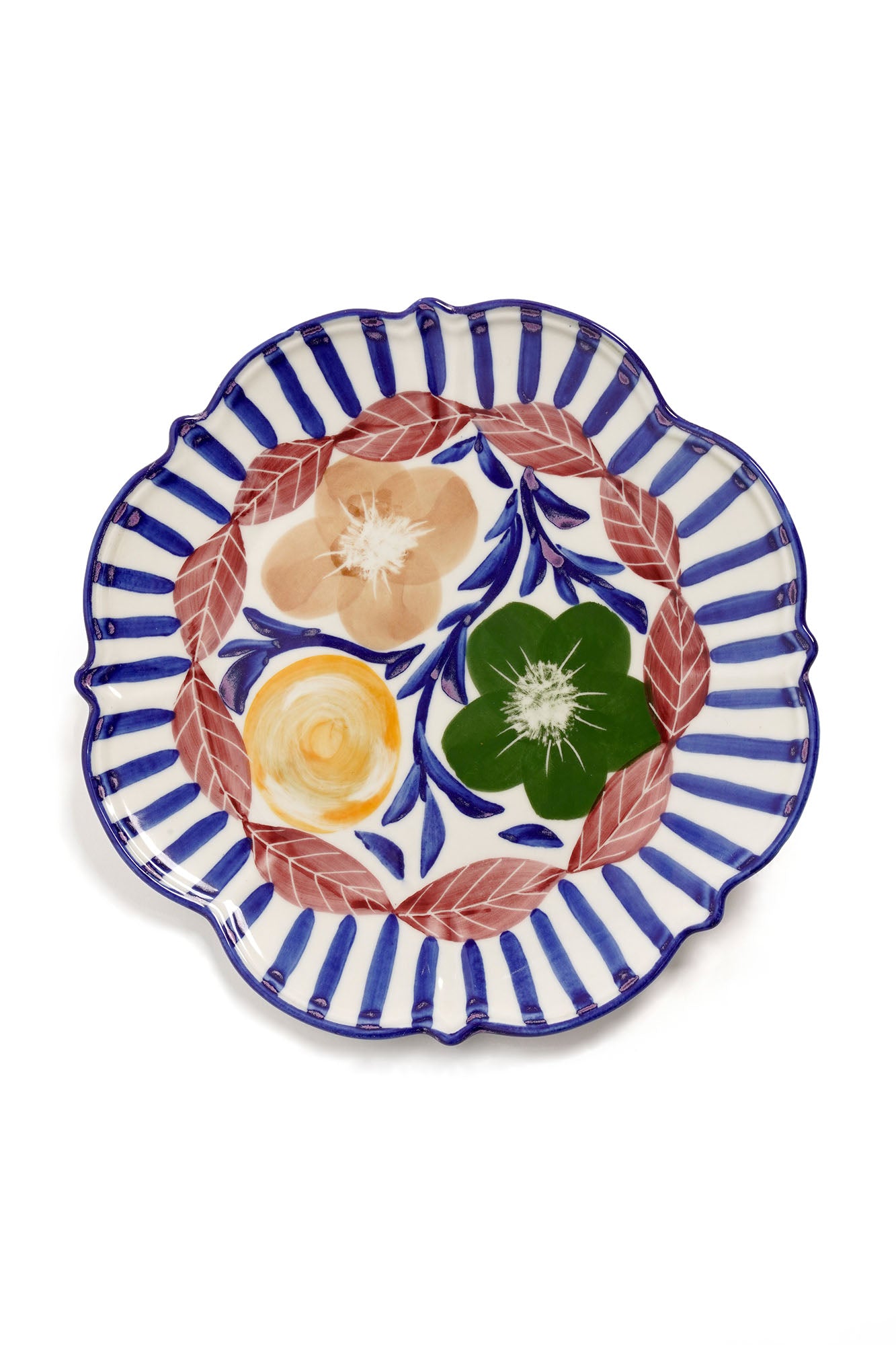 Elegant Etched Floral Dinner Plate Set - Premium Porcelain Plates for Fine Dining, Wedding, and Special Occasions