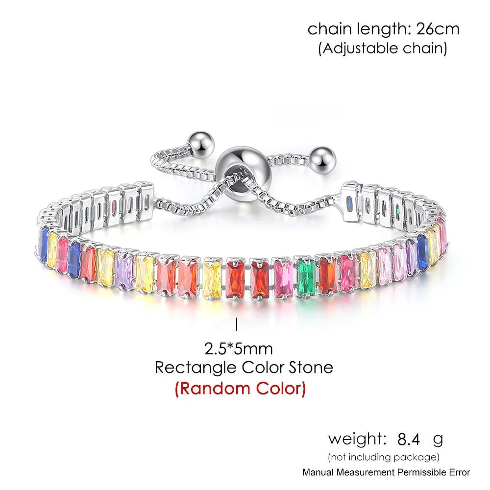 Premium Crystal Tennis Bracelet - Elegant & Sparkling Jewelry for Women | Perfect for Weddings, Parties & Special Occasions