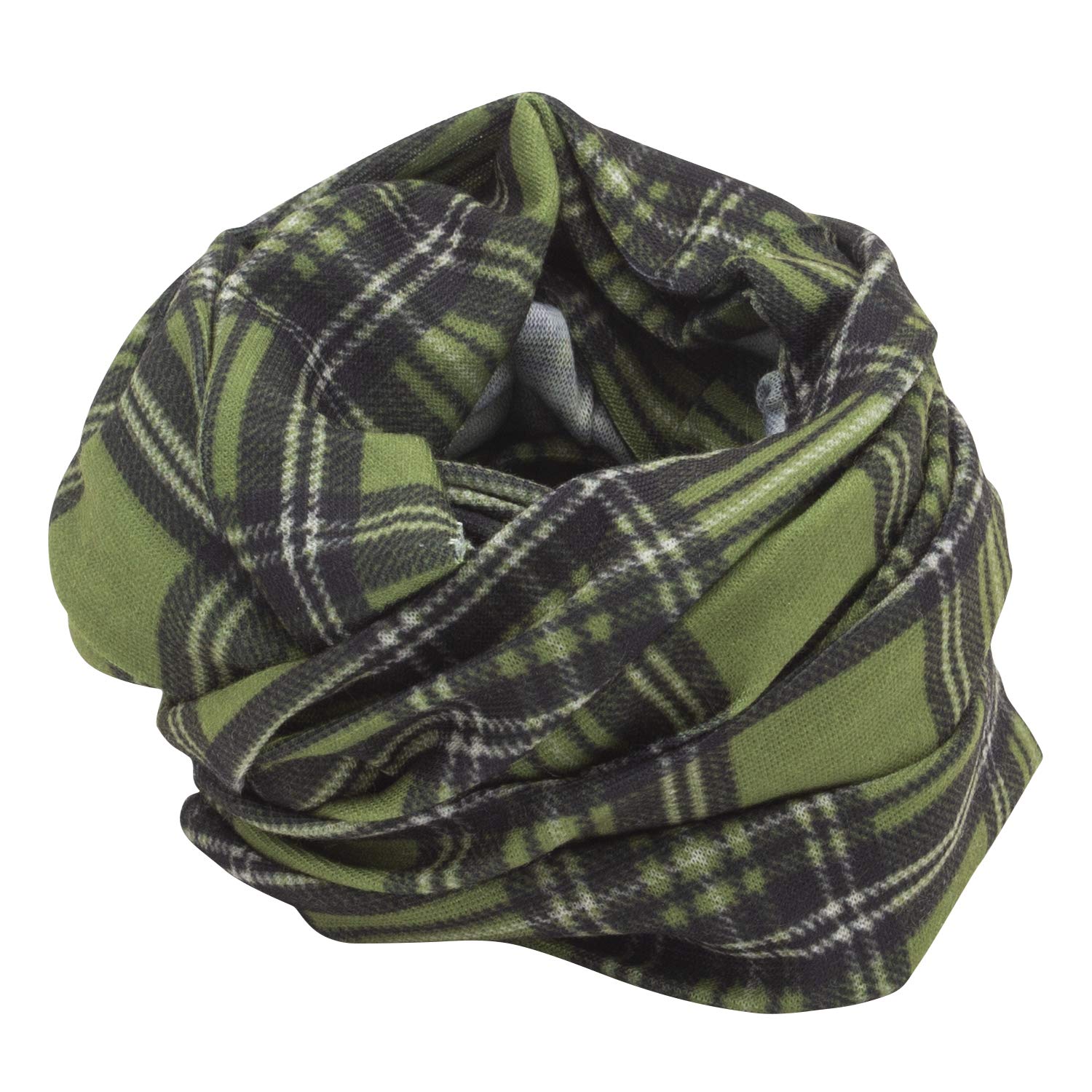 Cooling Plaid Tube Headband for Men & Women - Moisture Wicking Sports Headband for Running, Yoga, Workout & Outdoor Activities